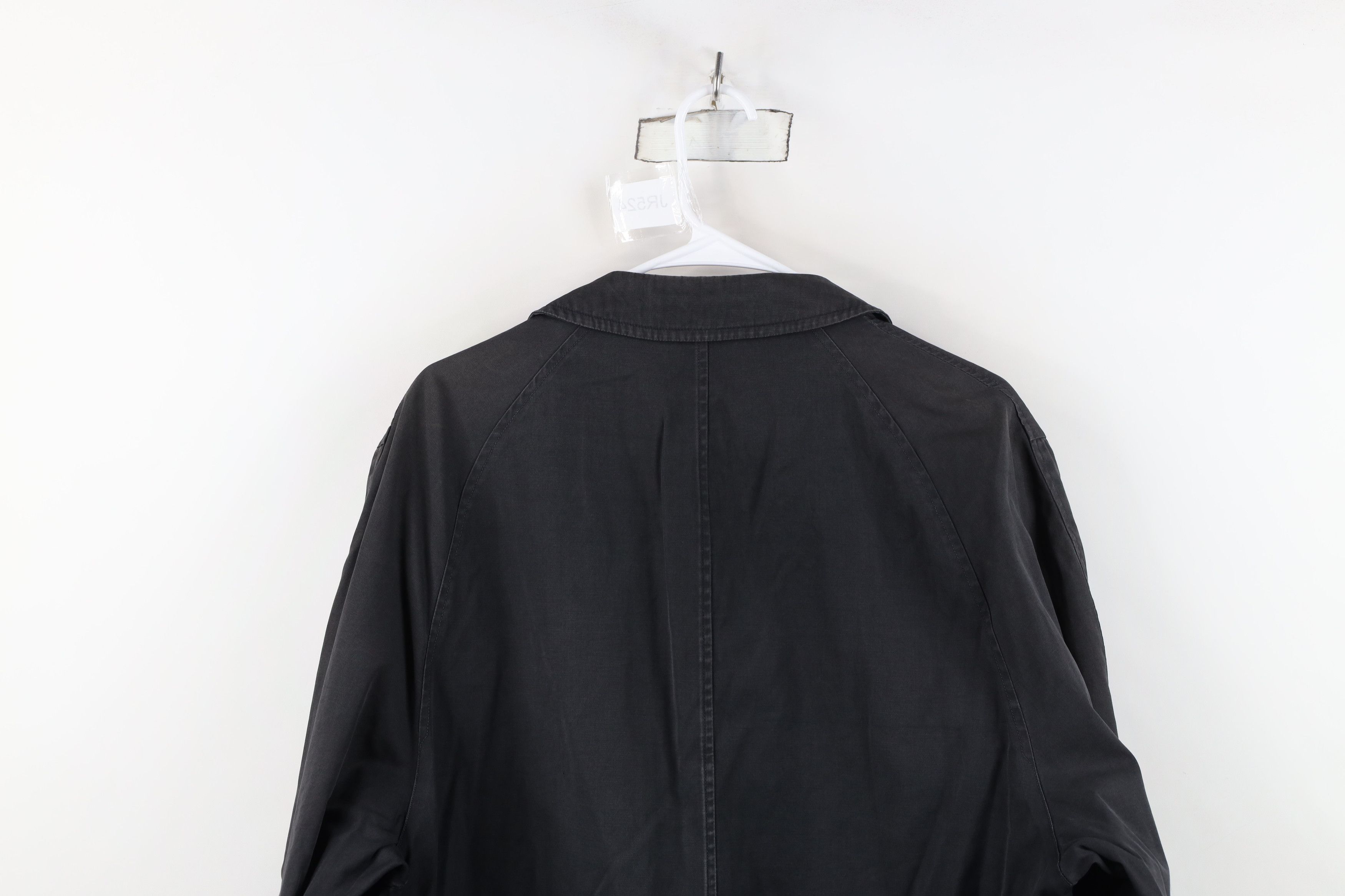 Vintage Vintage 50s 60s Streetwear Trench Coat Rain Jacket Black USA Size US XXL / EU 58 / 5 - 16 Thumbnail