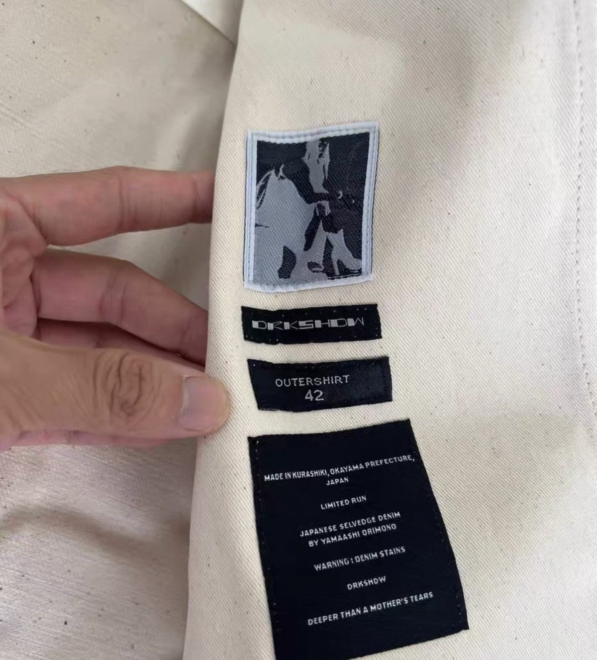 Rick Owens Rick Owens off-white denim two-pocket jacke Size US L / EU 52-54 / 3 - 4 Thumbnail
