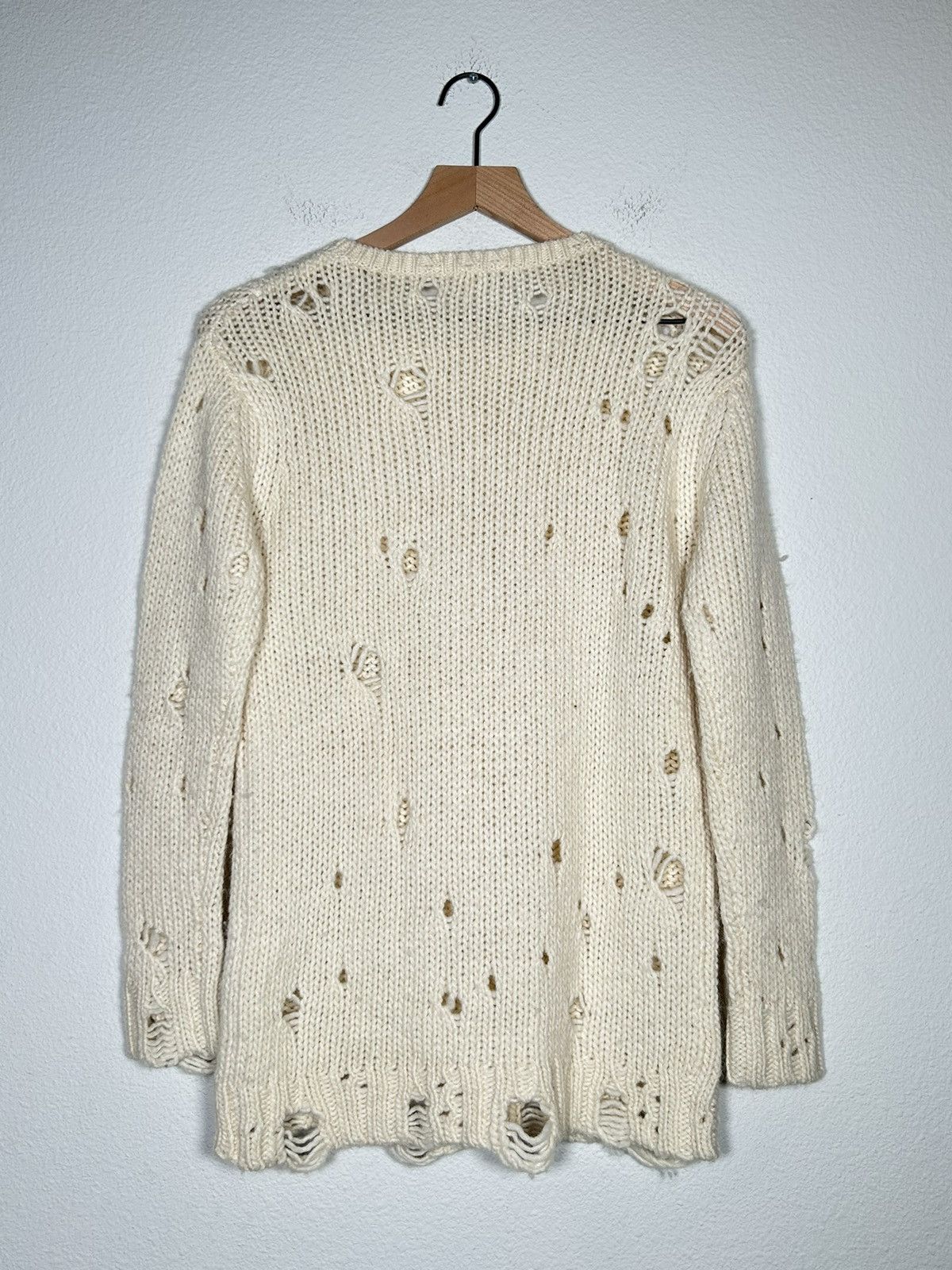 R13 Distressed Alpaca Wool Knit Sweater Size US S / EU 44-46 / 1 - 3 Thumbnail