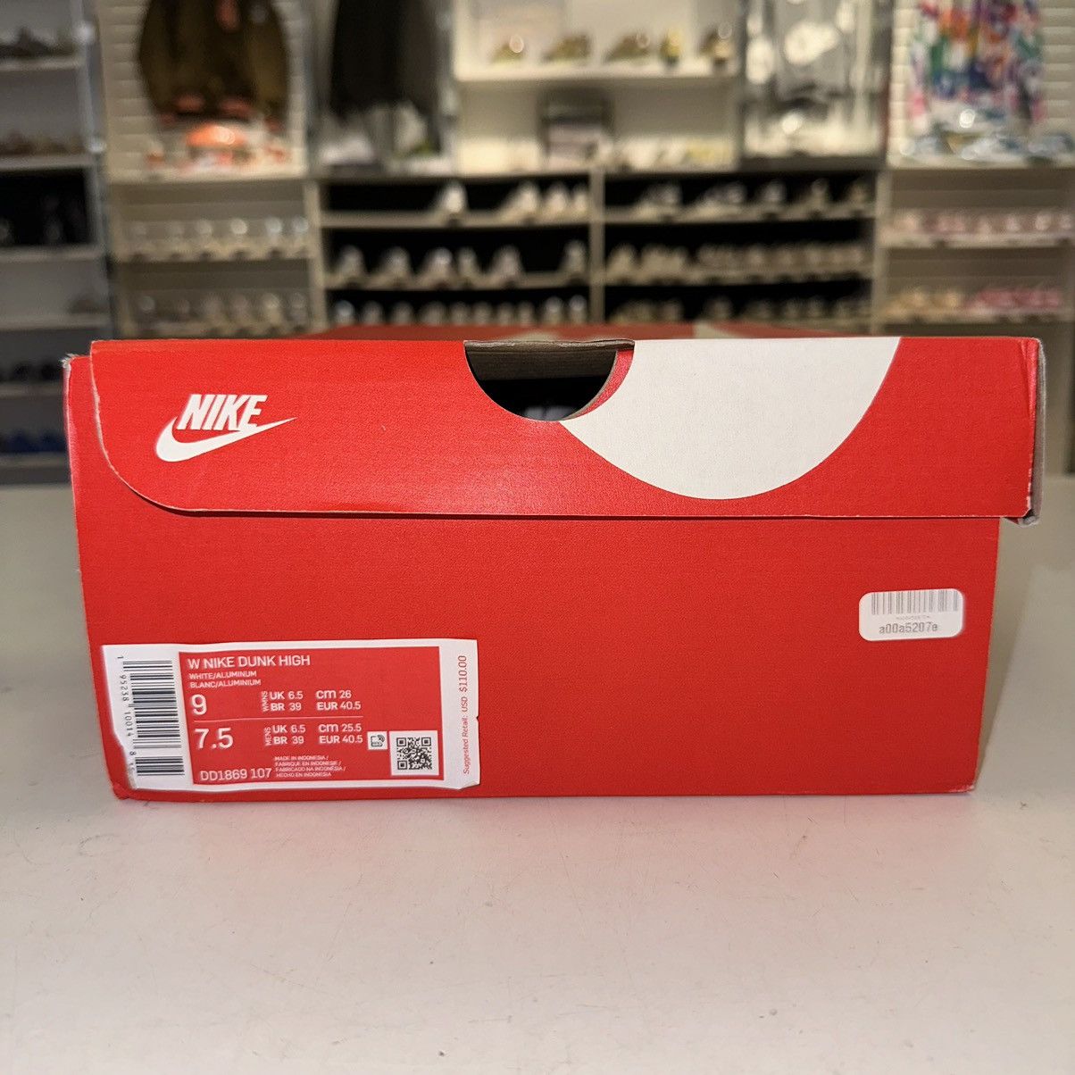 Nike Size 9 - Nike Dunk High Aluminum White Blue Leather Size US 9 / IT 39 - 7 Thumbnail