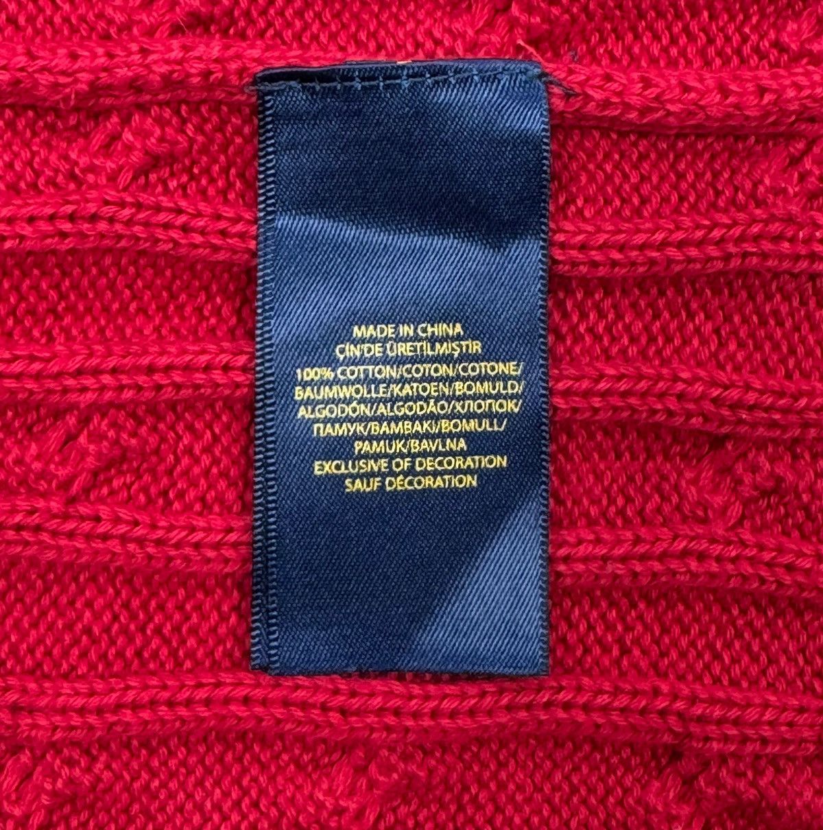 Polo Ralph Lauren Polo Ralph Lauren Red Cable Knit Sweater Cotton size XL Size M / US 6-8 / IT 42-44 - 11 Thumbnail