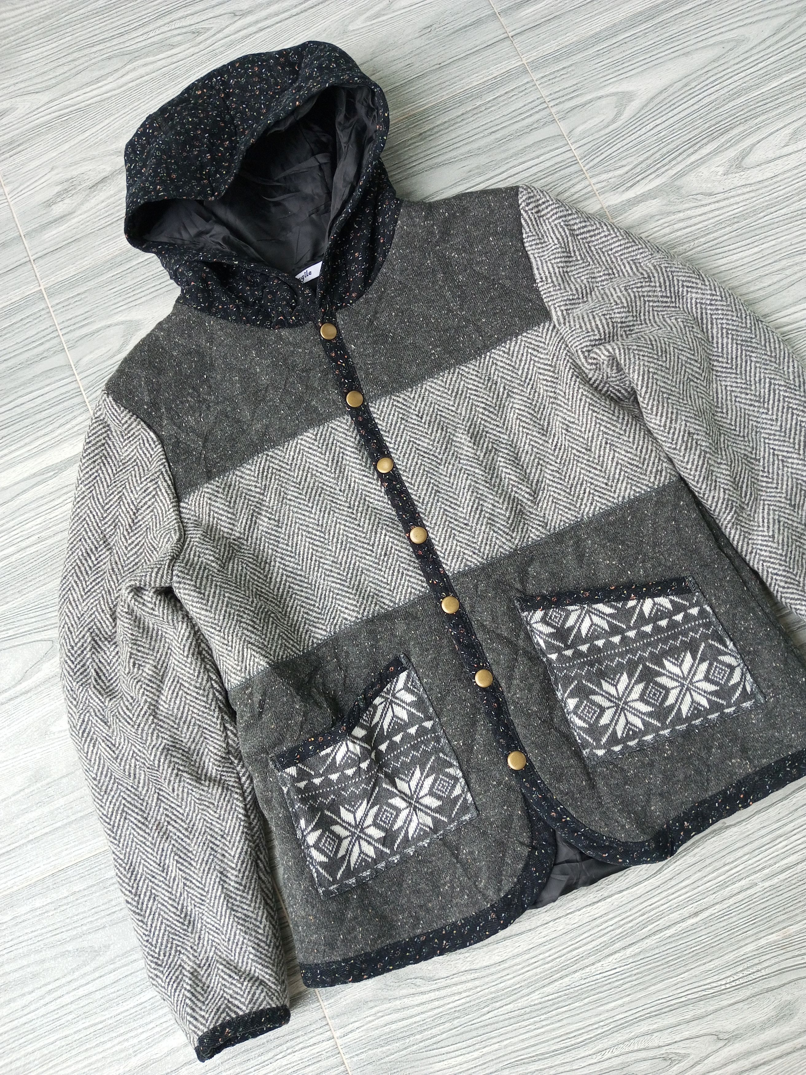 Isamu Katayama Backlash × Japanese Brand × KMRii Japanese Brand Agile Wool Button Down Jacket Size US M / EU 48-50 / 2 - 3 Thumbnail