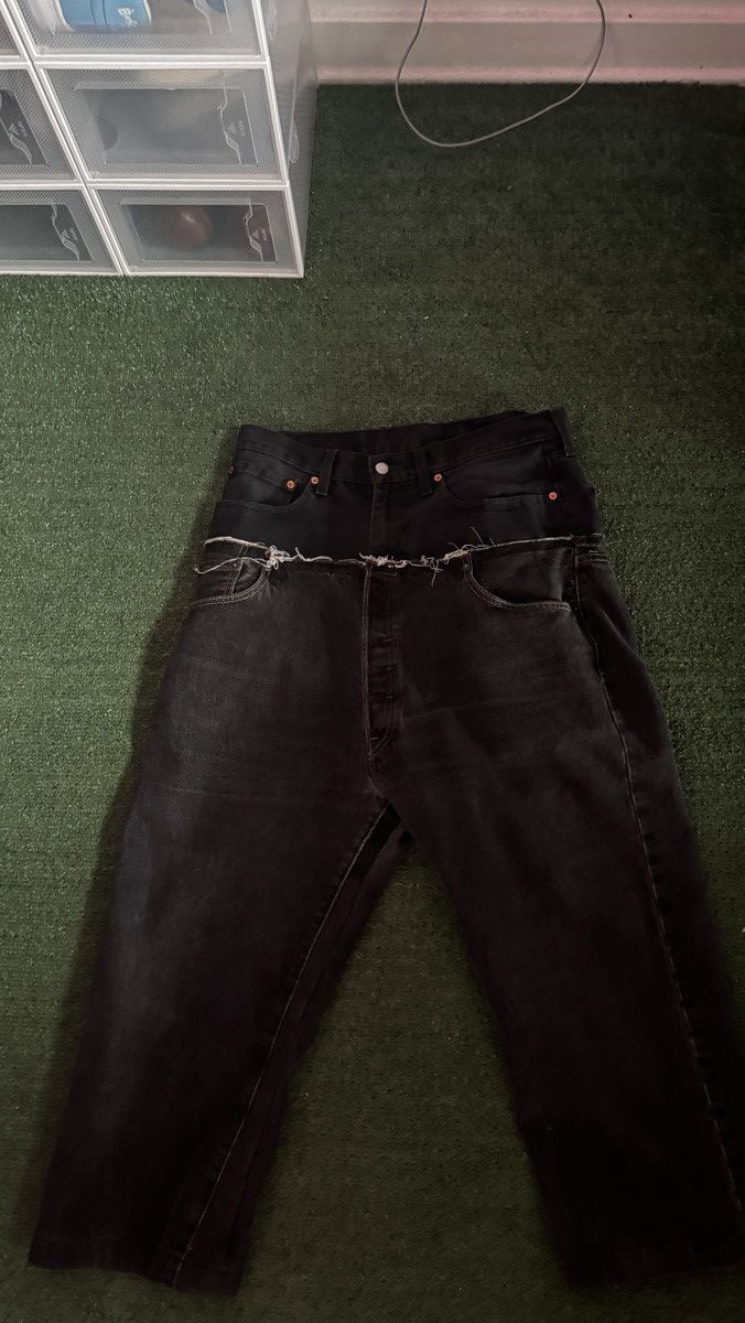 Other Double layered all black jeans Size US 36 / EU 52 - 1 Thumbnail