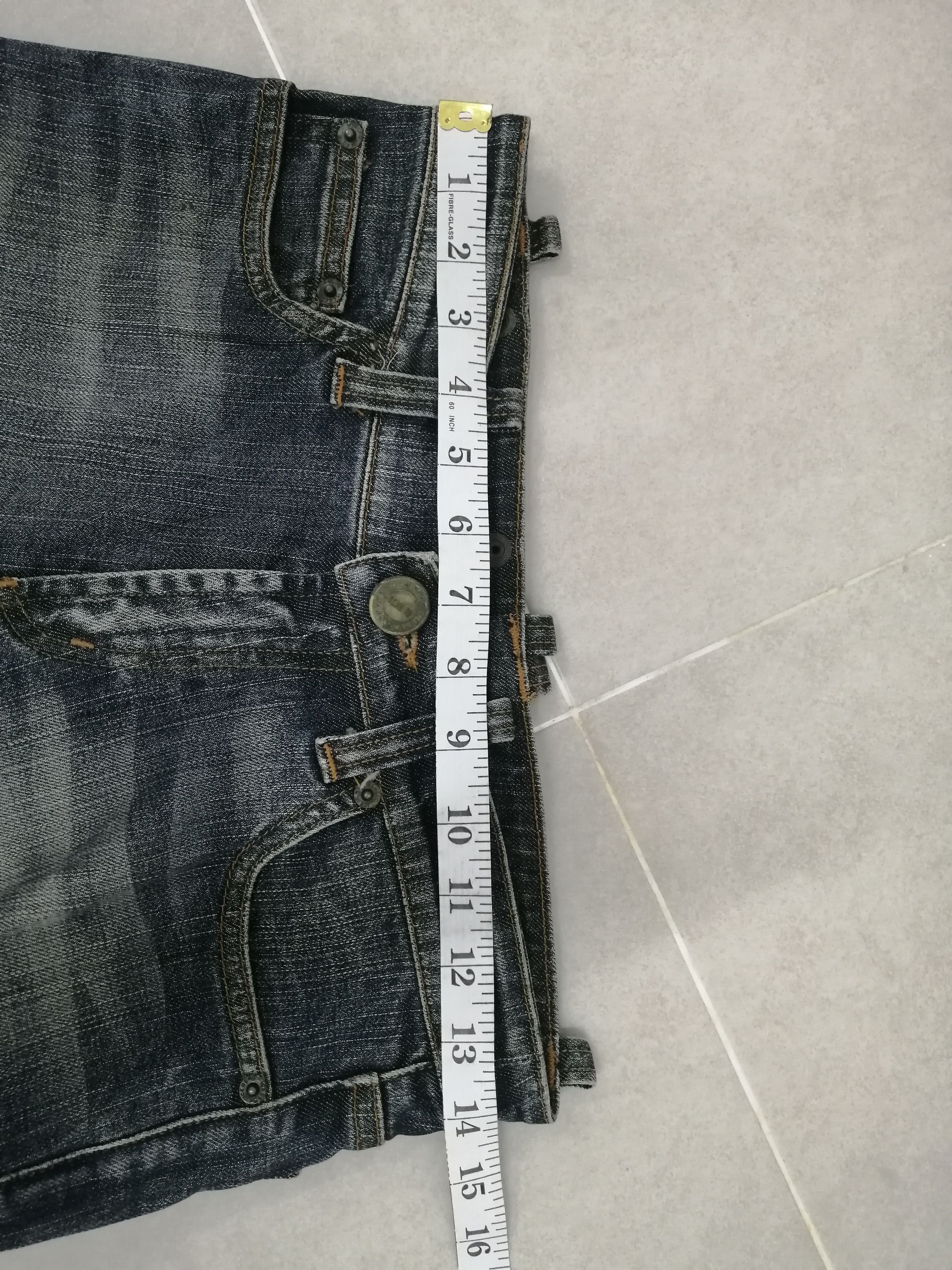 Iceberg Rare Vtg ICEBERG with diamond patch & flower embroidered Size US 28 / EU 44 - 24 Thumbnail
