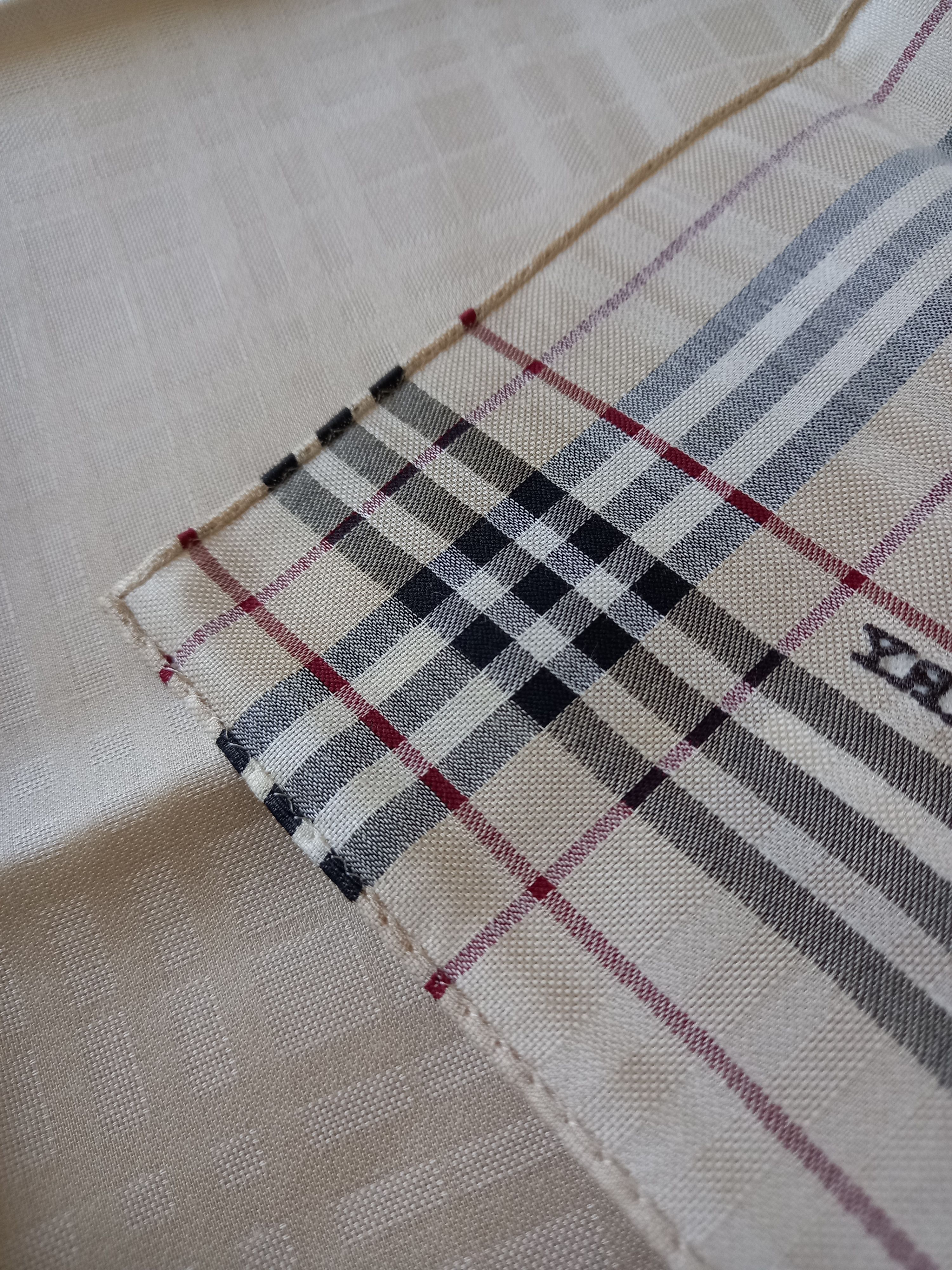 Burberry × Vintage NEW Vintage Burberry Bandana/Handkerchief/Pocket Square Size ONE SIZE - 4 Thumbnail