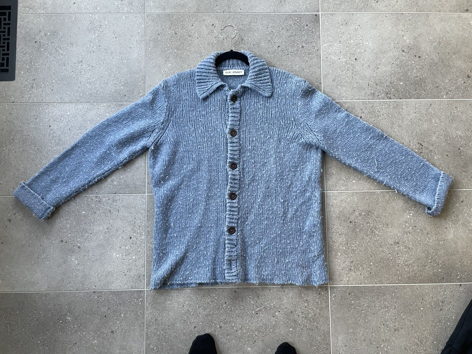 Our Legacy Our Legacy Funky Blue Acrylic Cardigan Size US S / EU 44-46 / 1 - 3 Thumbnail