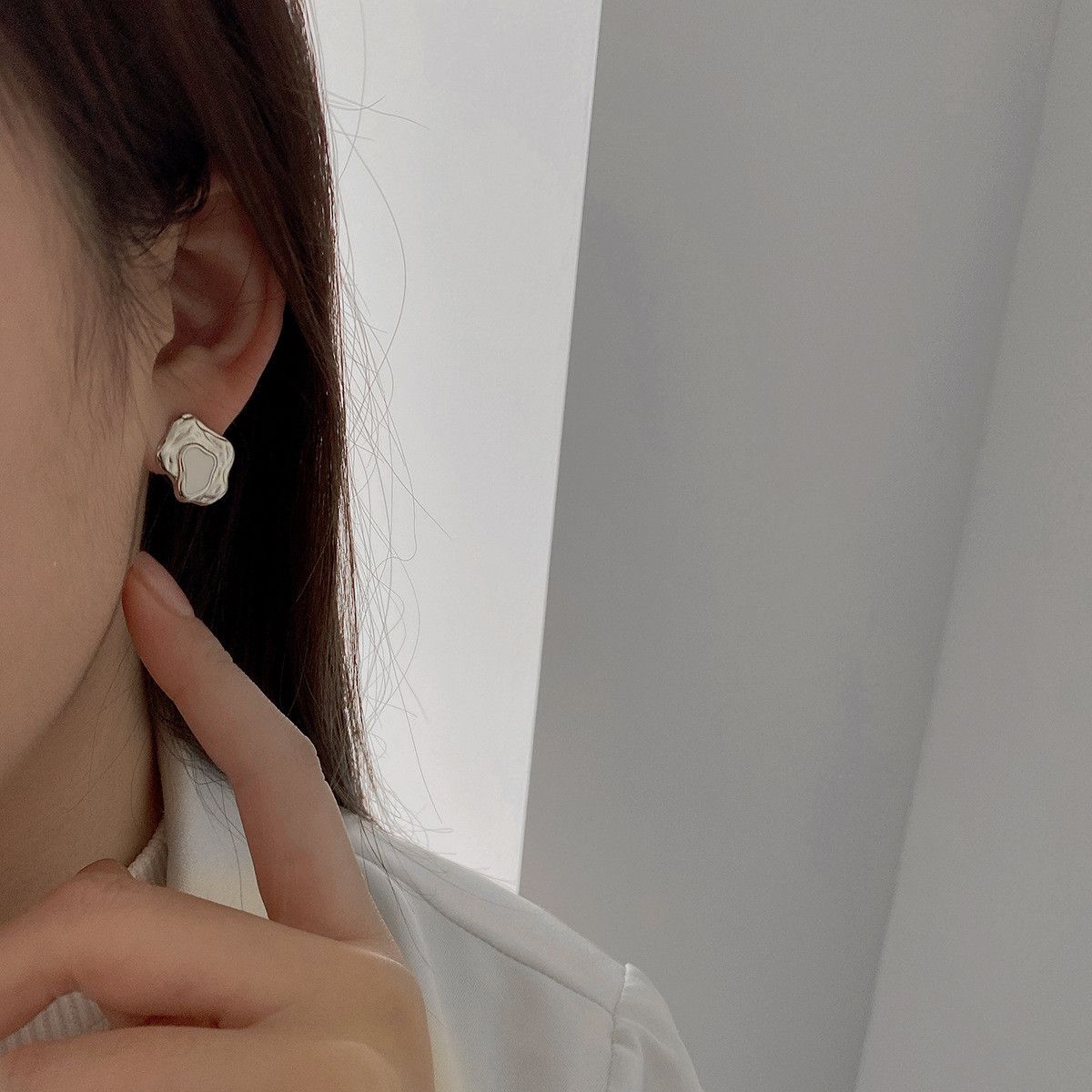 Jewelry Vibe Earrings One Pairs Chrome Jewelry Size ONE SIZE - 3 Thumbnail