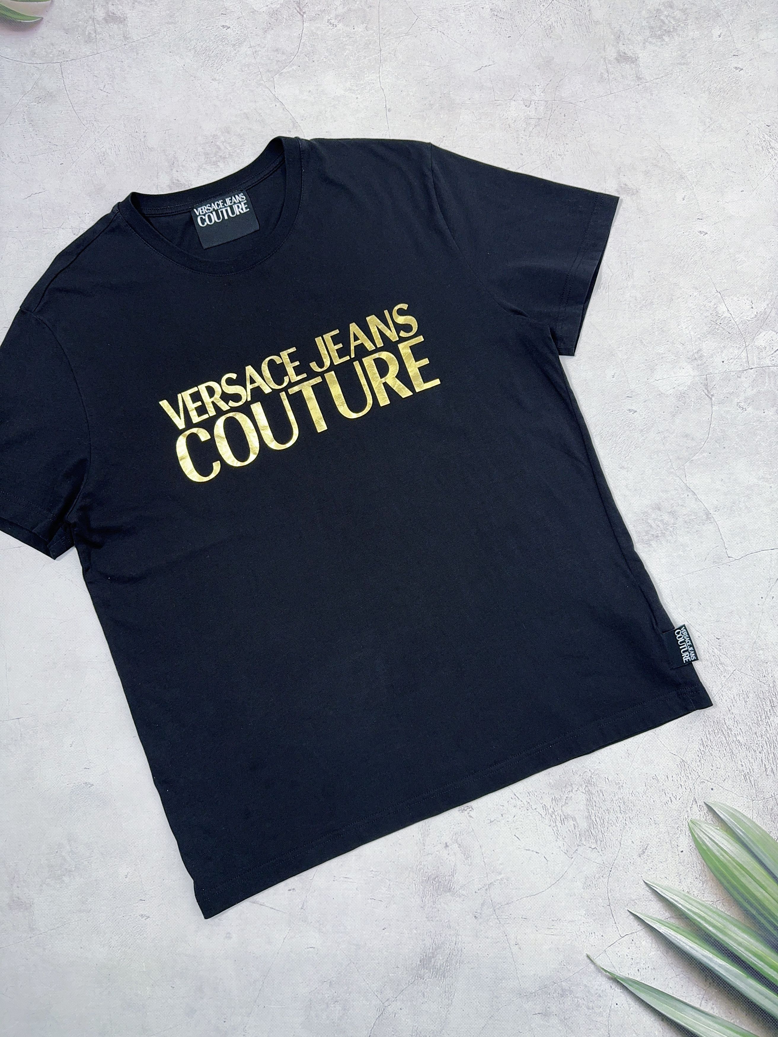 Versace × Versace Jeans Couture Versace Jeans Couture T-Shirt Gold Big Logo Size US M / EU 48-50 / 2 - 4 Thumbnail
