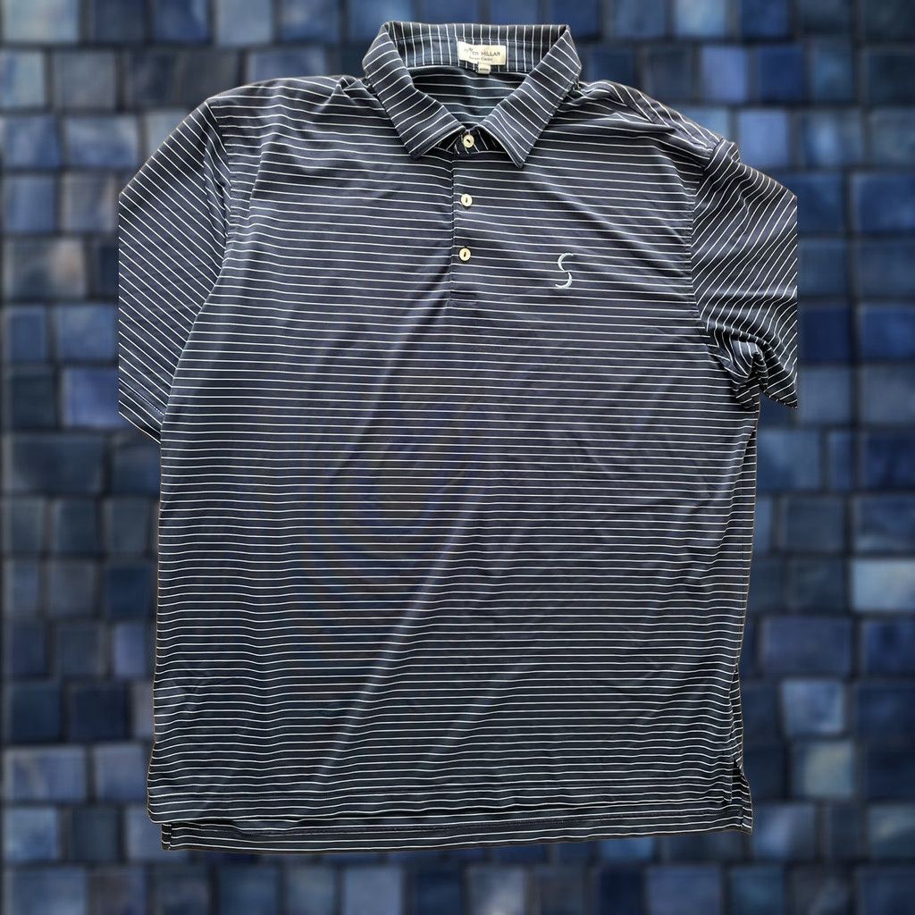 Peter Millar Peter Millar Summer Comfort Striped Performance Golf Polo Mens XL Relaxed Fit Polo Size US XL / EU 56 / 4 - 1 Thumbnail