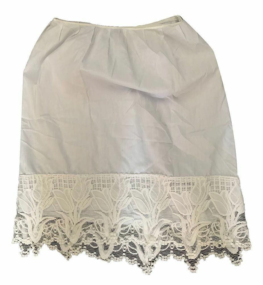 Designer Pre Owned White Hand Made Justan Slip M Size 32" / US 10 / IT 46 - 2 Thumbnail