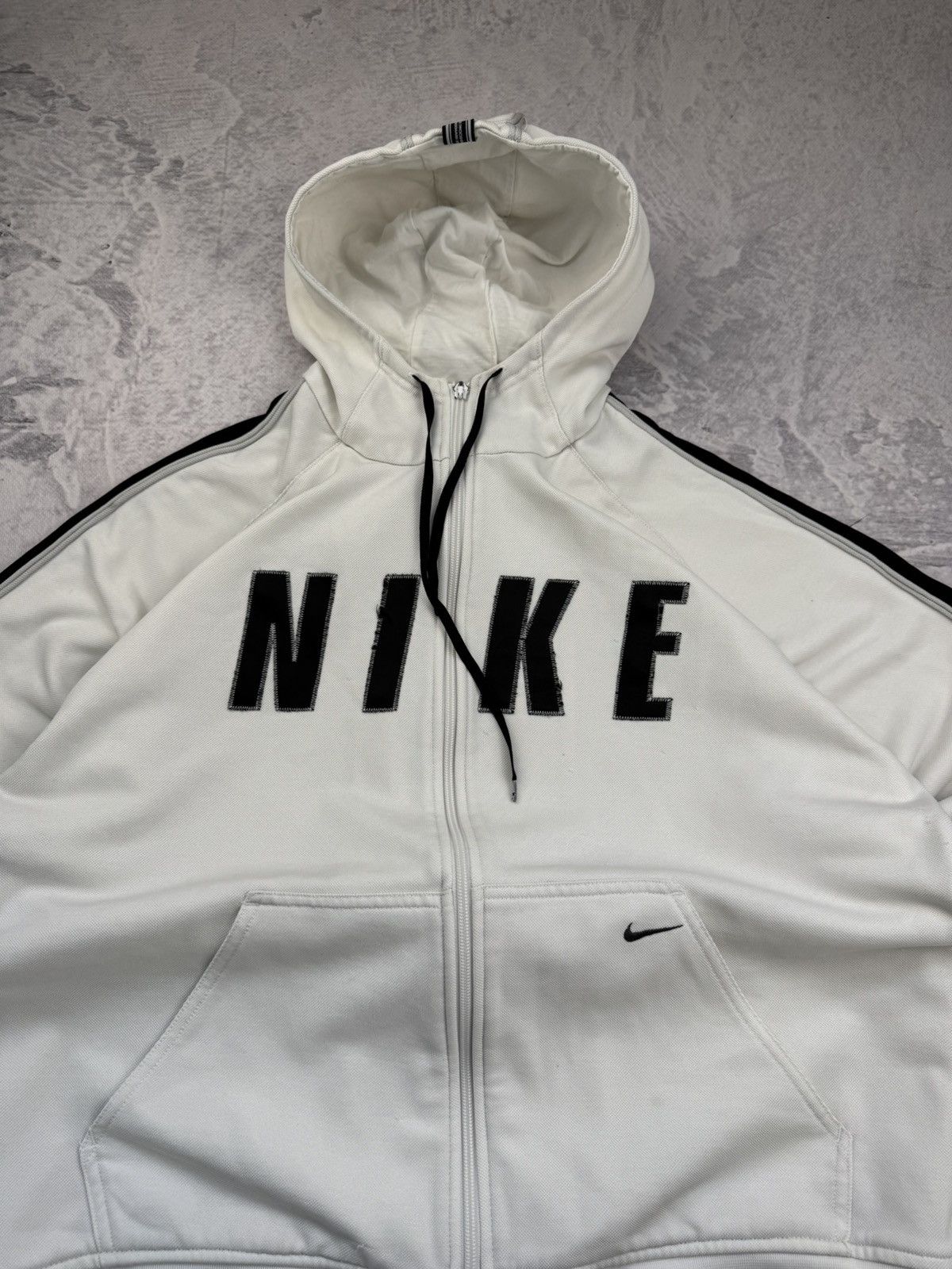 Nike × Vintage NIKE VINTAGE CENTER LOGO OVERSIZE BOXY ZIP HOODIE Size US L / EU 52-54 / 3 - 3 Thumbnail