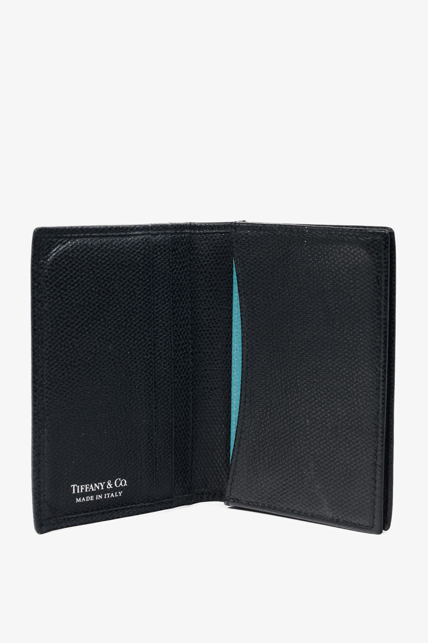 Tiffany & Co. Tiffany & Co. Black Grained-Leather Bifold Card Holder Size ONE SIZE - 4 Thumbnail