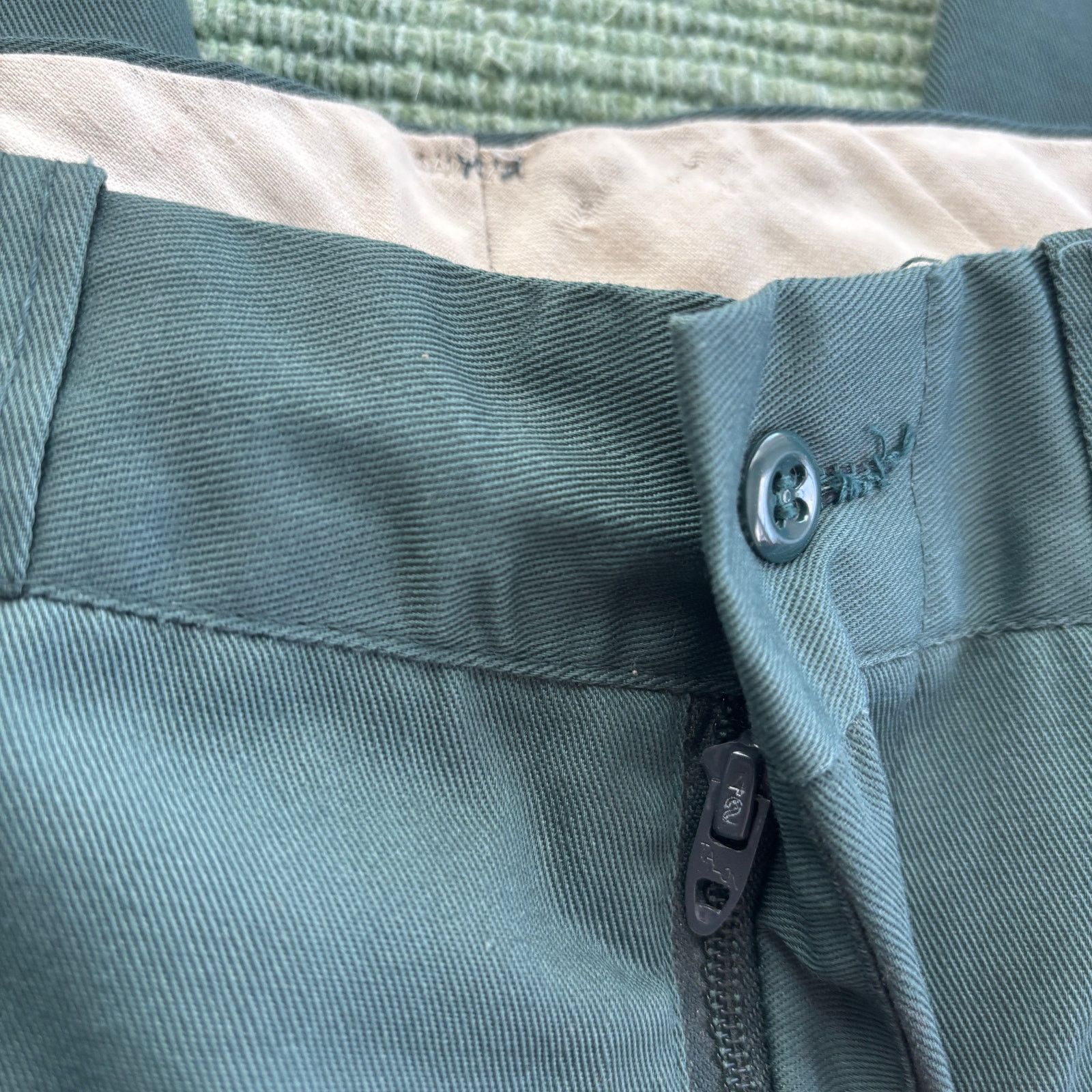 Lee × Vintage True vintage 60s era Lee gray tech twill pleated trousers Size US 34 / EU 50 - 2 Thumbnail