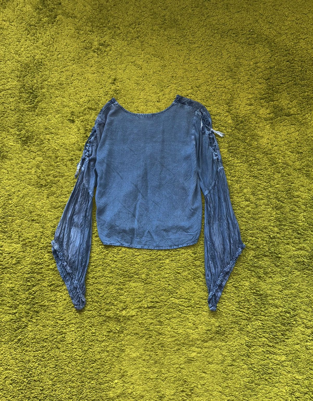 Hysteric Glamour Avant garde corset gothic Y2K opium style longsleeve blouse Size L / US 10 / IT 46 - 2 Thumbnail