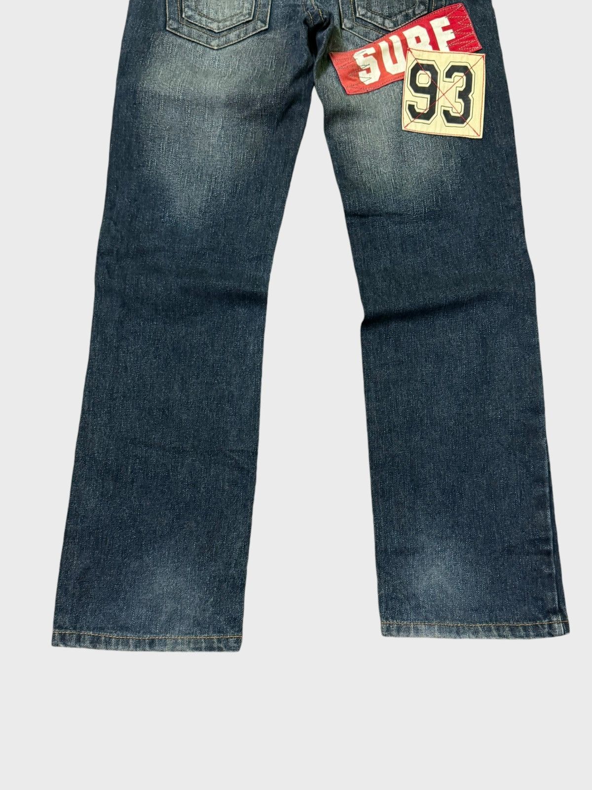 Japanese Brand Vtg BLUE MOON BLUE Surf Style Patches Denim Pant Size US 30 / EU 46 - 11 Thumbnail