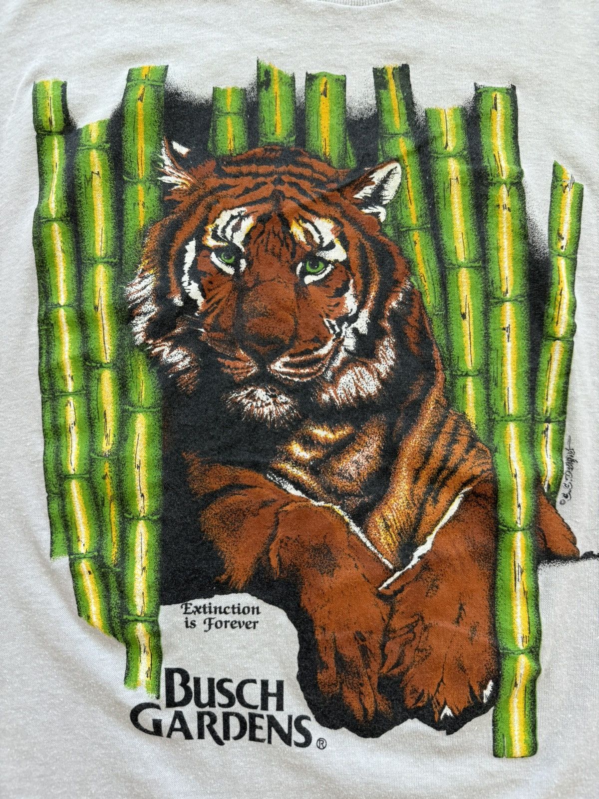 Other Vintage Busch Gardens Tiger Shirt Size US XL / EU 56 / 4 - 3 Thumbnail