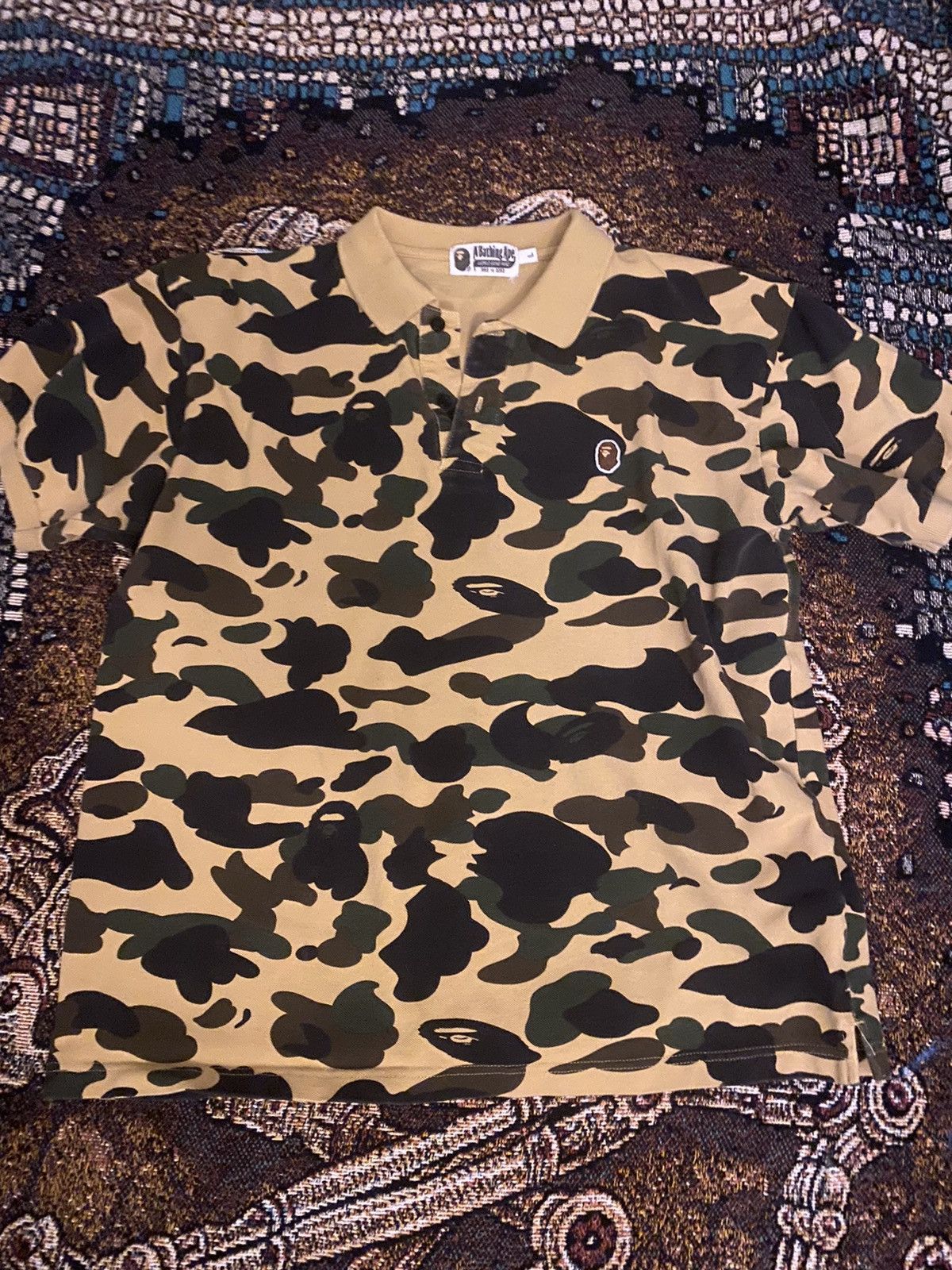 Bape 1st Camo One Point Polo | Grailed