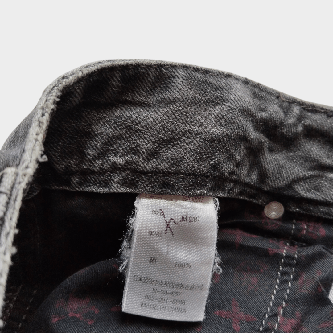14th Addiction × If Six Was Nine × Le Grande Bleu (L.G.B.) Blood by blue whisker effect splatter jean Size US 30 / EU 46 - 6 Thumbnail