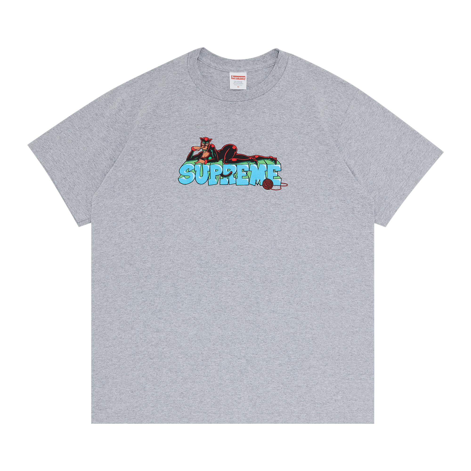 image of Supreme Catwoman Tee Heather Grey, Men's (Size 2XL)