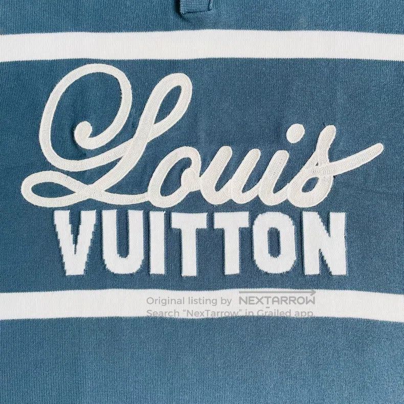 Louis Vuitton Louis Vuitton Blue knit short sleeves Size US M / EU 48-50 / 2 - 2 Thumbnail