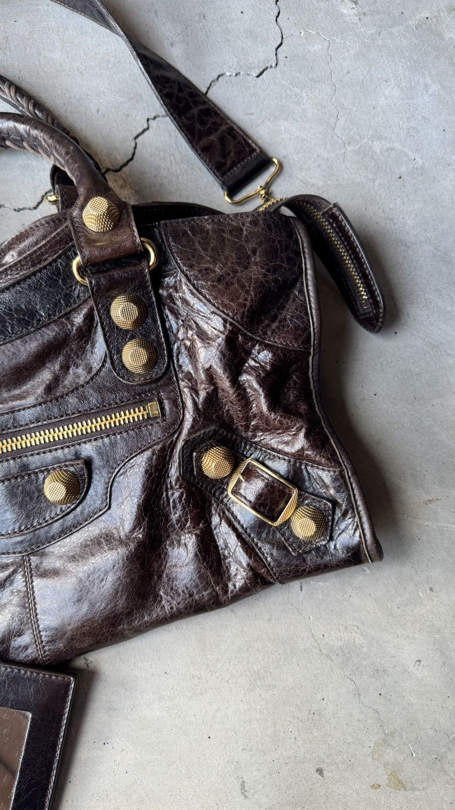 Balenciaga Balenciaga Balenciaga Brown Leather GGH Part Time Tote Size ONE SIZE - 5 Thumbnail