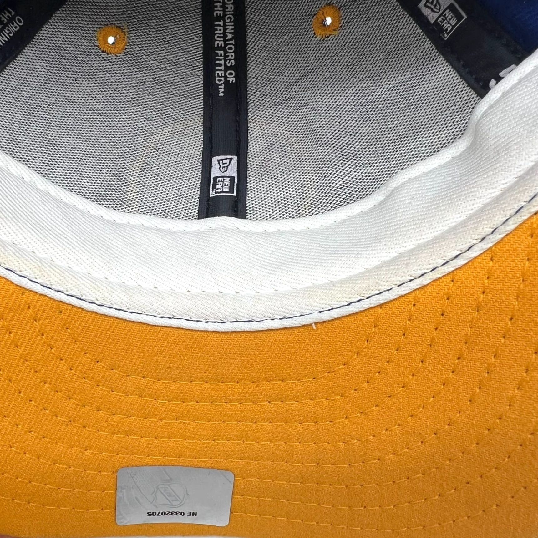 New Era VINTAGE New Era Buffalo Sabres Hat Baseball Cap Fitted 7 3/8 Blue Canvas 90s Retro Sports Men Size ONE SIZE - 6 Thumbnail