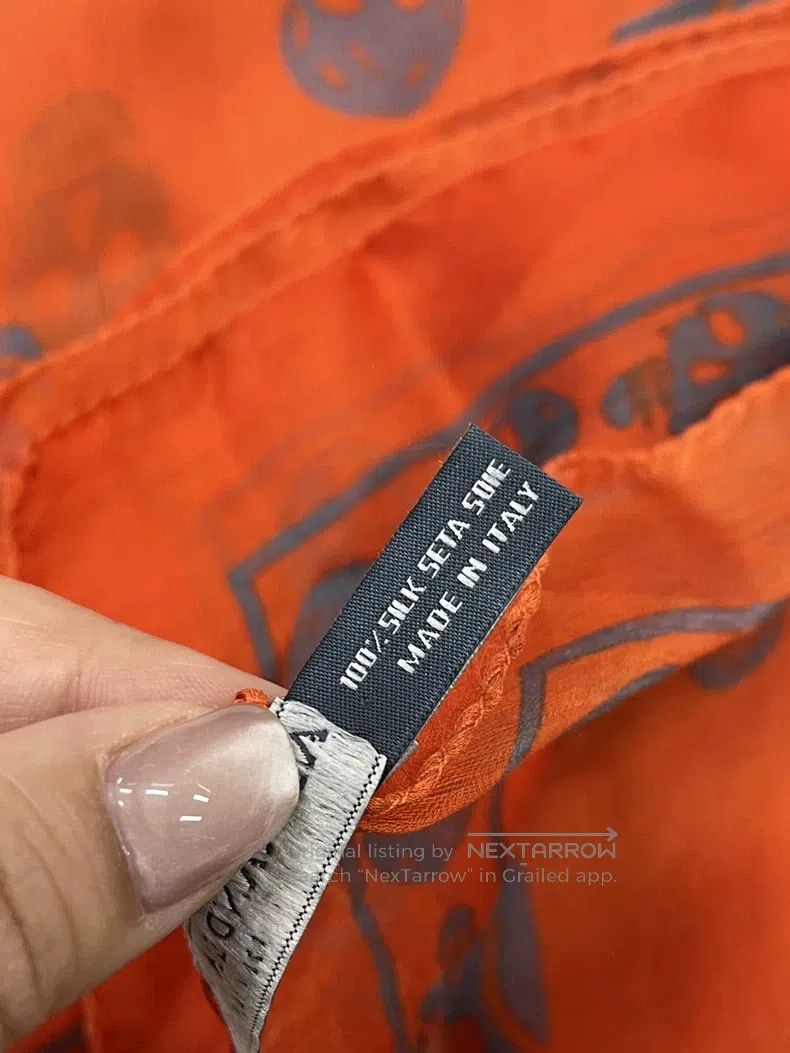 Alexander McQueen Alexander Mcqueen Orange skull printed scarf Size ONE SIZE - 7 Thumbnail