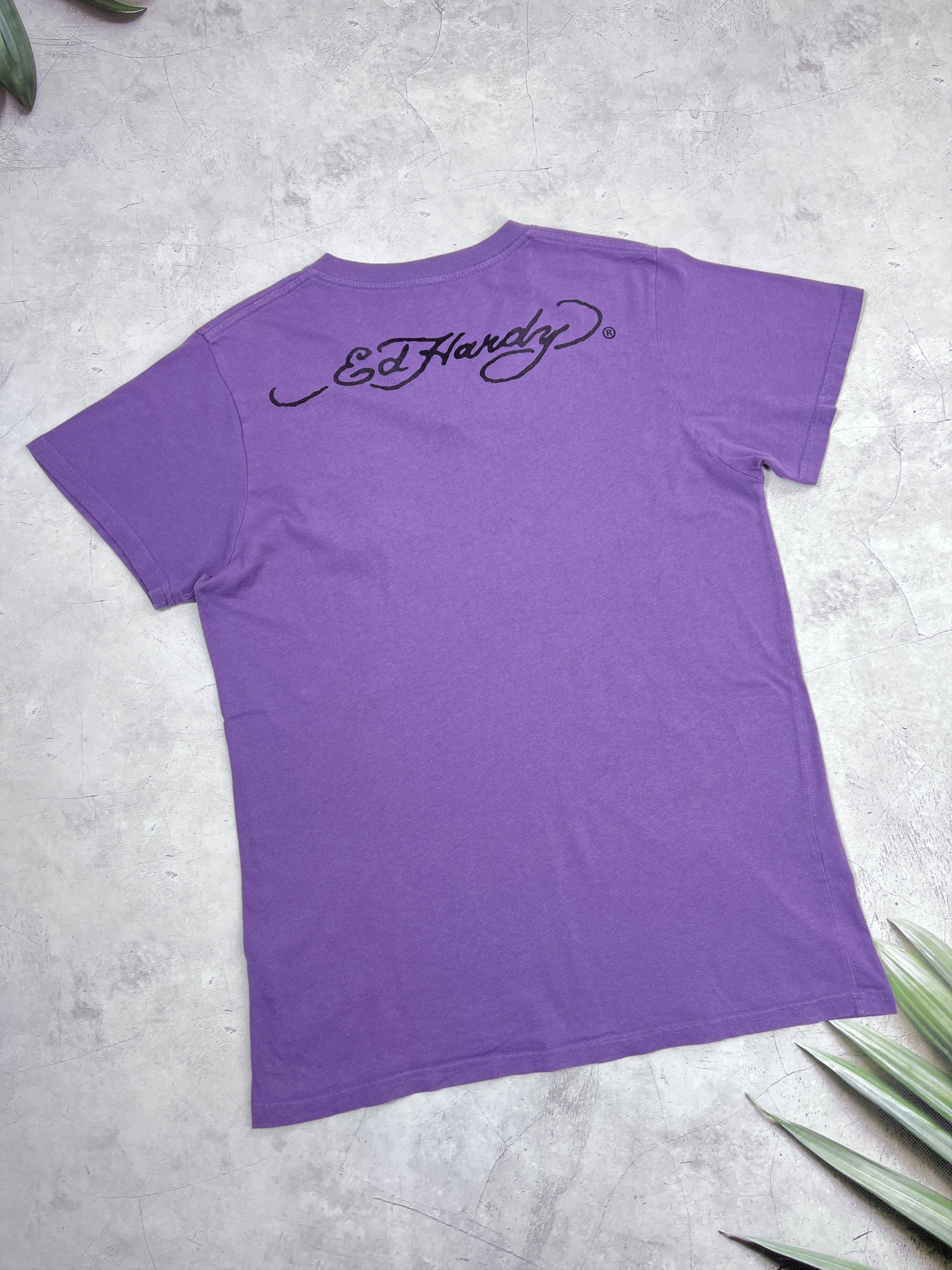 Christian Audigier × Ed Hardy Ed Hardy T-Shirt Skull Chest Logo V-Neck Size US M / EU 48-50 / 2 - 6 Thumbnail