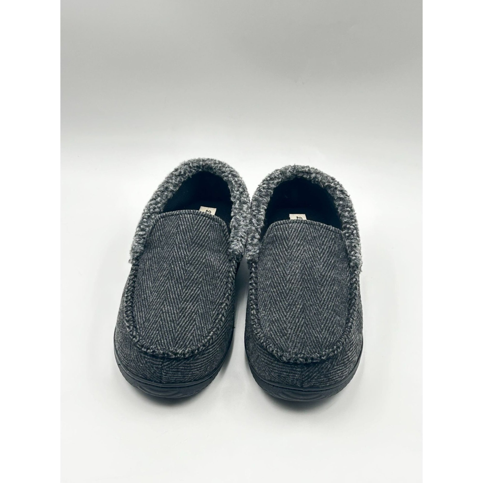 Other Dearfoams Mens Slippers L 11-12 Gray Memory Foam Indoor Outd Size US 11 / IT 41 - 2 Thumbnail
