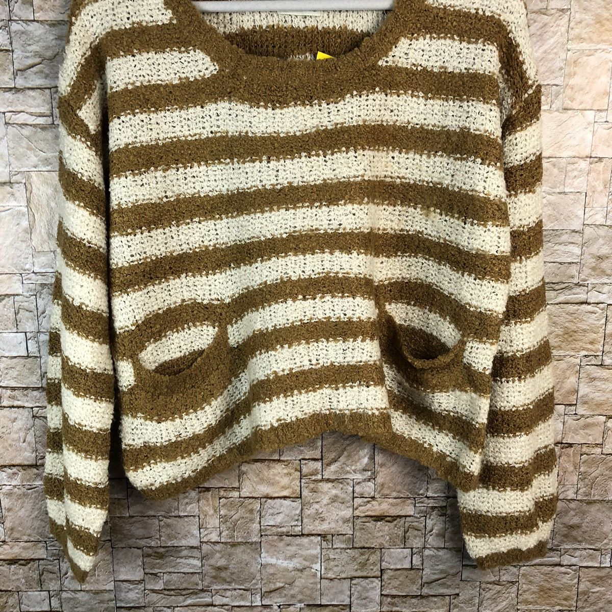Japanese Brand × Solid and Striped Earth Music Econology Brown Stripe Knitwear #A1188 Size M / US 6-8 / IT 42-44 - 6 Thumbnail