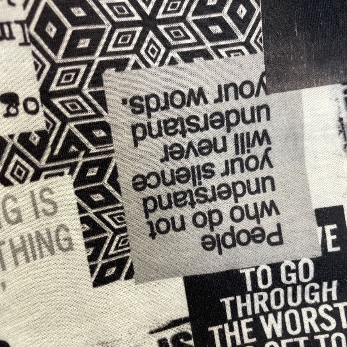 20471120 SHISKY NEWSPAPER WORDING ANARCHY SEDITIONARIES PUNK JACKET Size US S / EU 44-46 / 1 - 21 Thumbnail