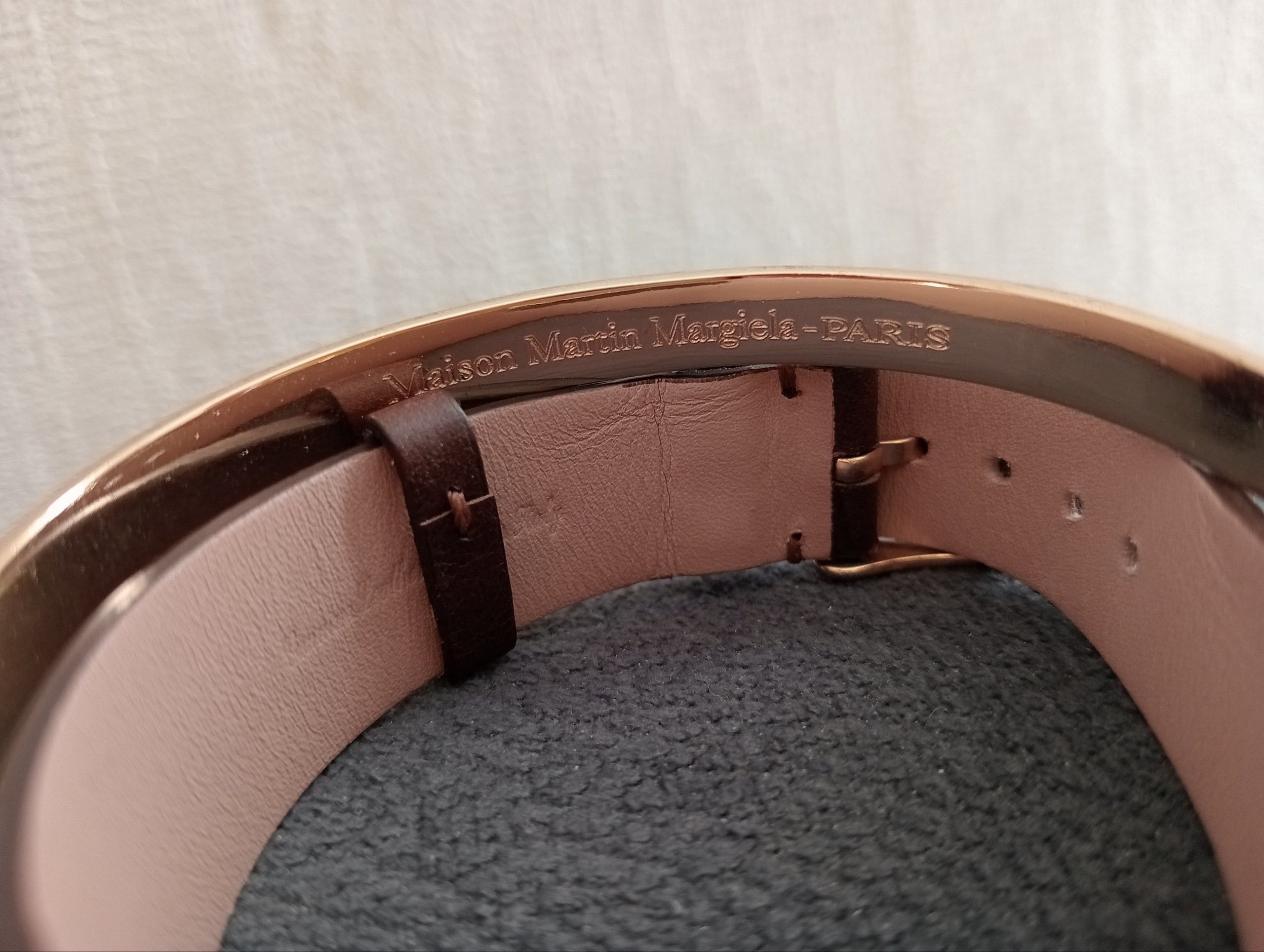 Maison Margiela MAISON MARGIELA Gold Bangle Lezard Bracelet Size ONE SIZE - 2 Thumbnail