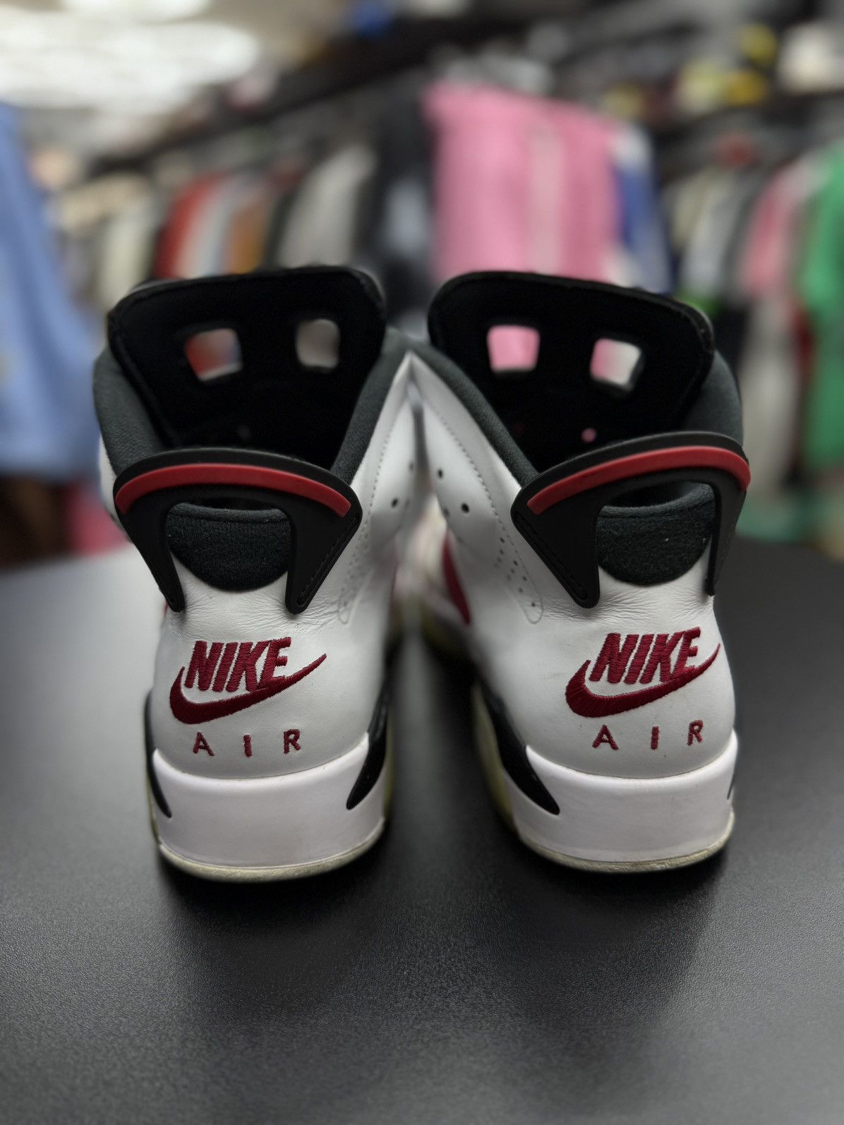 Jordan Brand × Nike Jordan 6 Carmine Size 9.5 Red White Pre Owned 🧼 Size US 9.5 / EU 42-43 - 9 Thumbnail