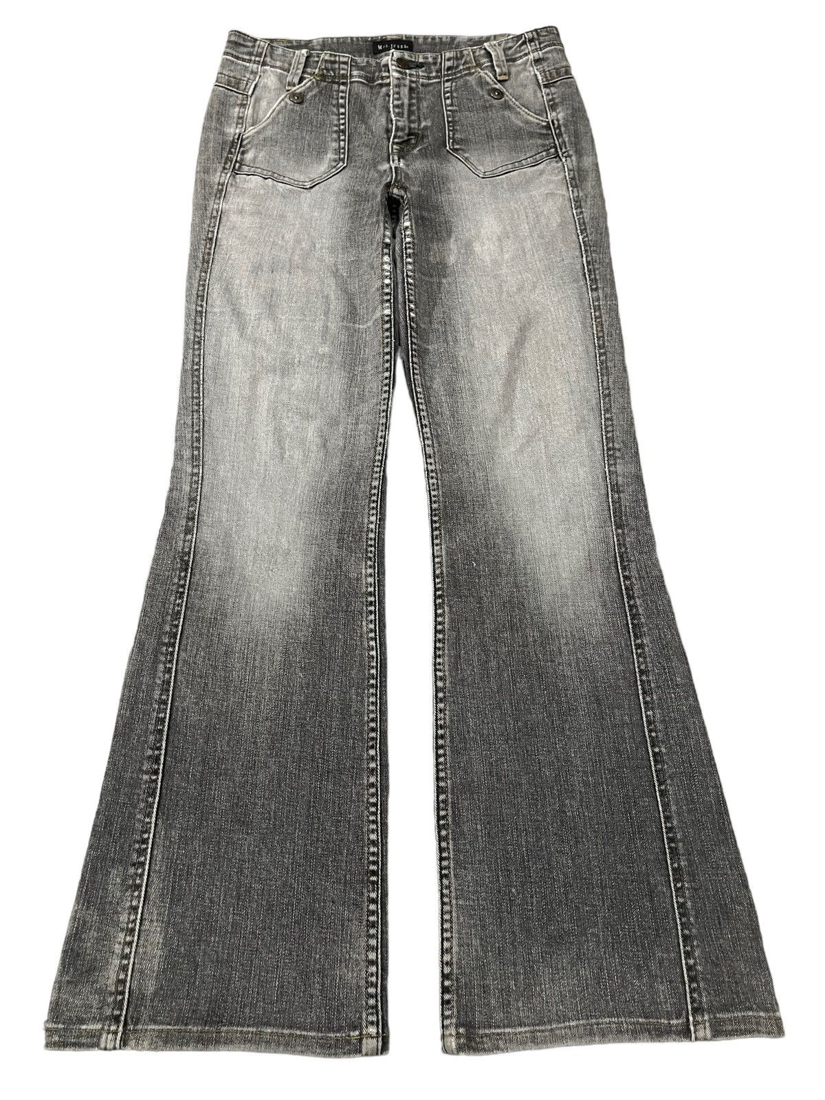 If Six Was Nine Vintage Japanese Brand Bleached Faded Wash Style Flare Jeans Size US 30 / EU 46 - 1 Thumbnail