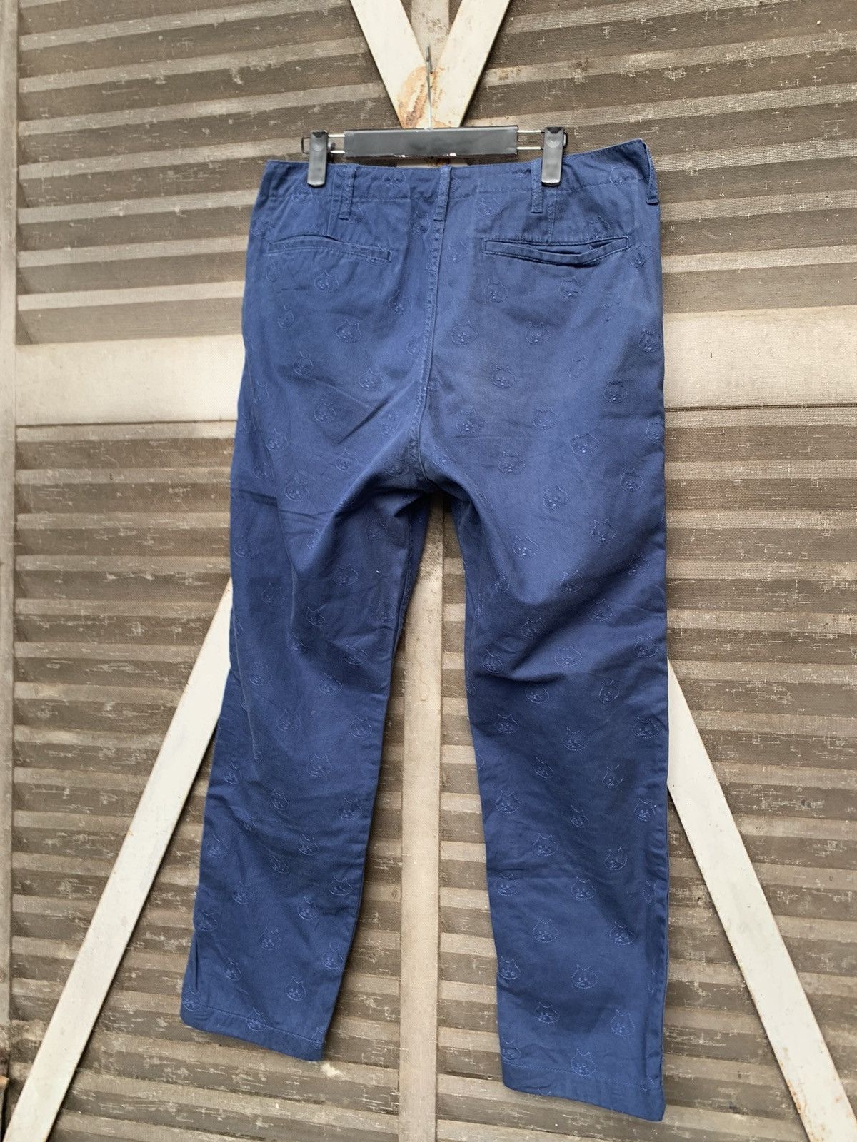 Issey Miyake 👹Issey Miyake Ne-Net Embroidery Cats Monogram Pants Size US 30 / EU 46 - 7 Thumbnail