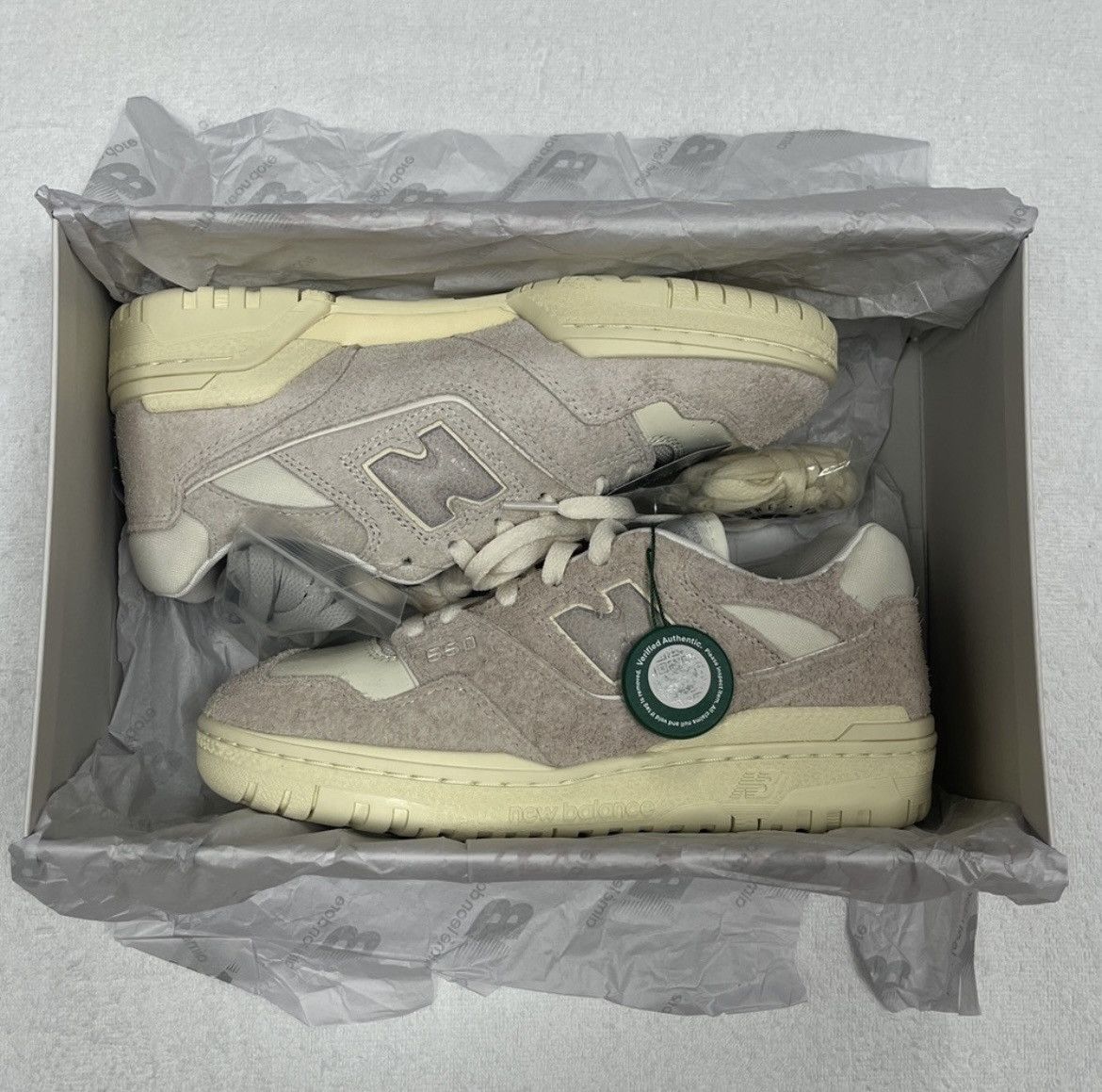 Aime Leon Dore × New Balance Aimé Leon Dore New Balance 550 Gray Suede Size US 8 / EU 41 - 2 Thumbnail