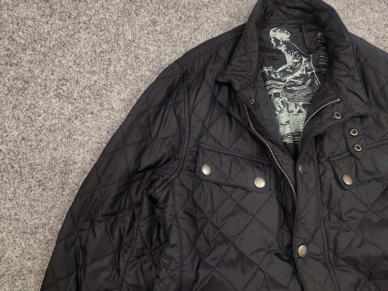 Barbour Barbour International Ariel Black Adult quilted Jacket Size US L / EU 52-54 / 3 - 6 Thumbnail