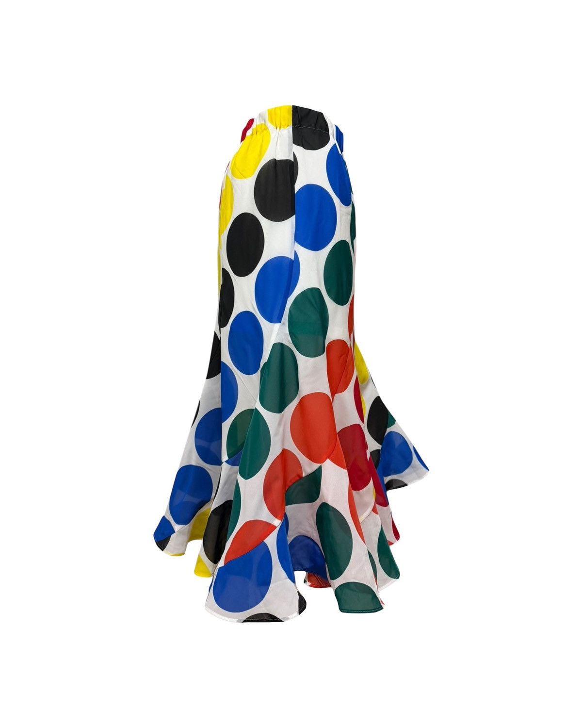 Junya Watanabe JUNYA WATANABE S/S 2001 Polka Dot Flared Midi Skirt Size 27" / US 4 / IT 40 - 3 Thumbnail
