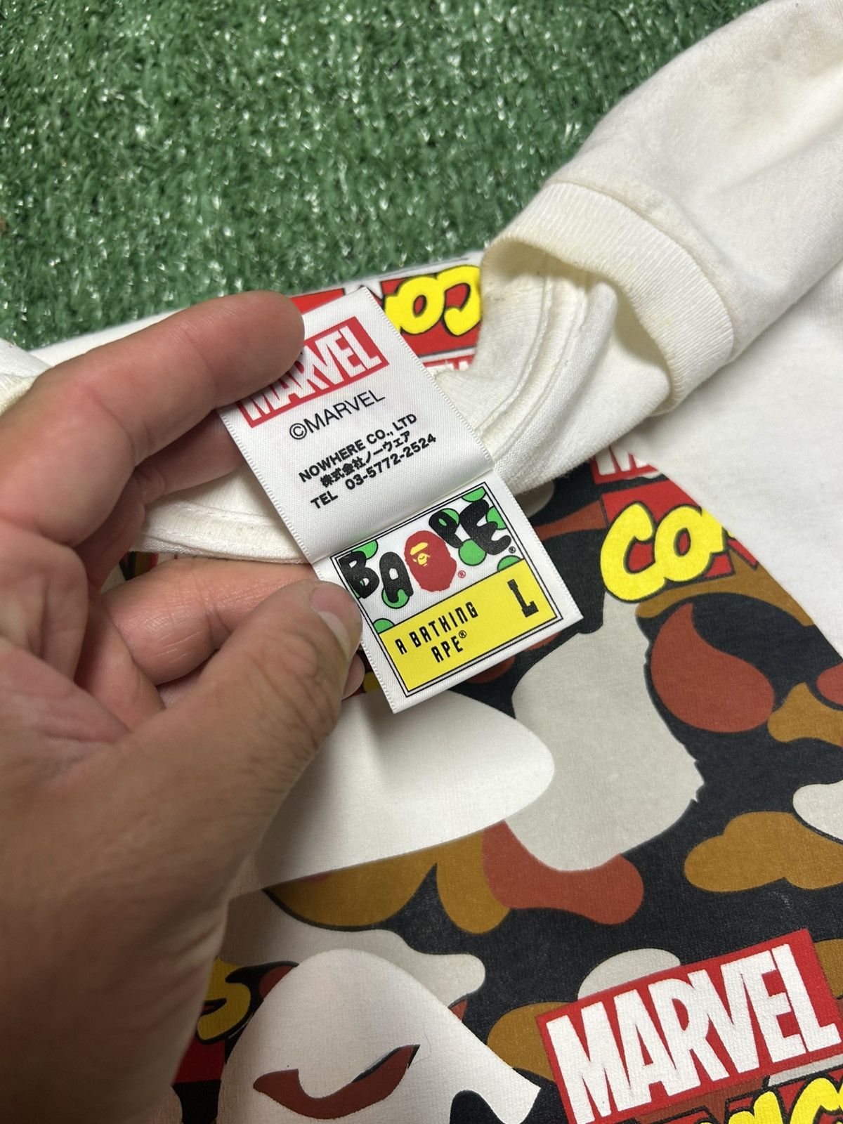 Bape × Marvel Comics BapeXmarvel tee Size US L / EU 52-54 / 3 - 3 Thumbnail
