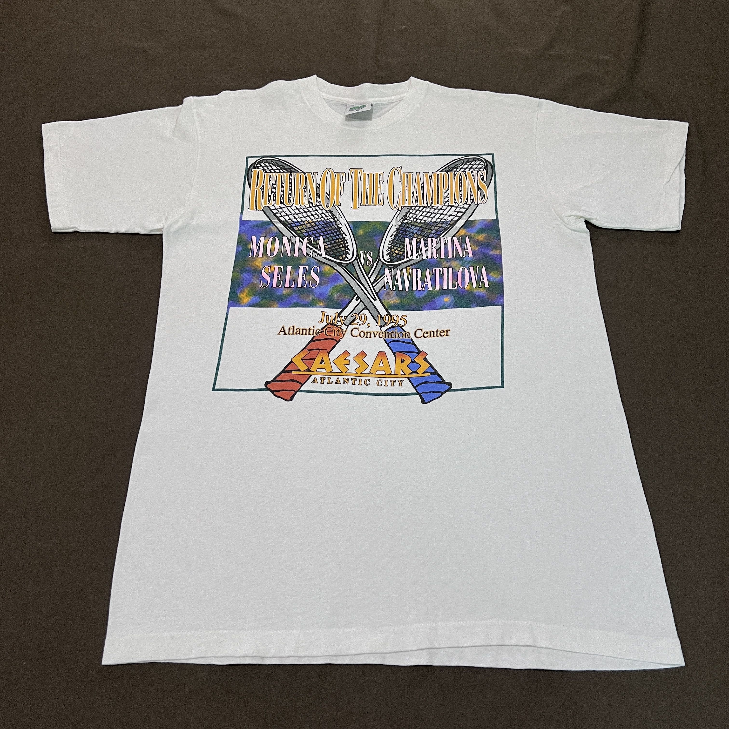 Vintage Vintage 90s Champions Monica Seles Martina Navratilova Tee Size US M / EU 48-50 / 2 - 3 Thumbnail