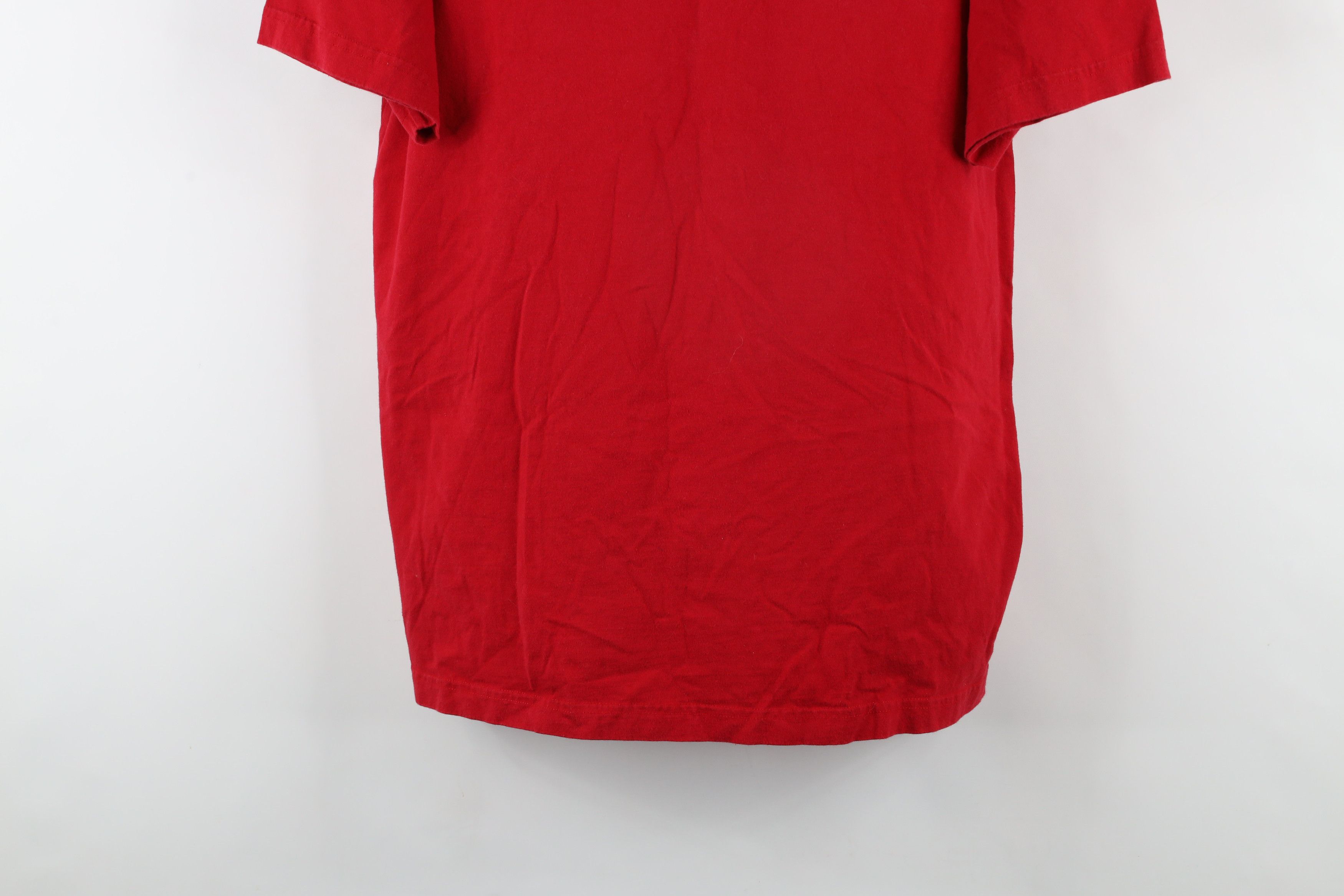 Gap × Vintage Vintage 90s Gap Faded Blank Short Sleeve T-Shirt Red Cotton Size US XL / EU 56 / 4 - 3 Thumbnail