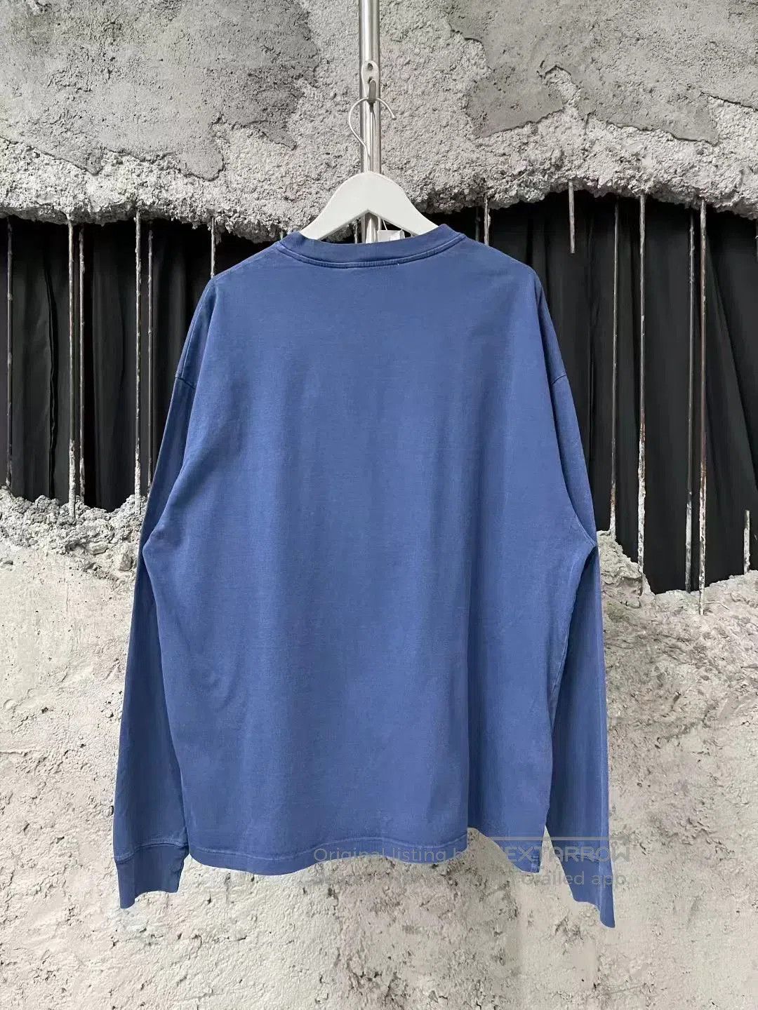 Miu Miu Miumiu Blue Long Sleeve Logo Top. Size S / US 4 / IT 40 - 2 Thumbnail