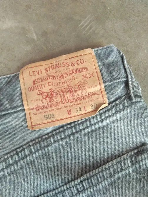 Levi's 90s Vintage Levi's 501 Made In USA Distressed Jeans 34x27 Size US 34 / EU 50 - 6 Thumbnail