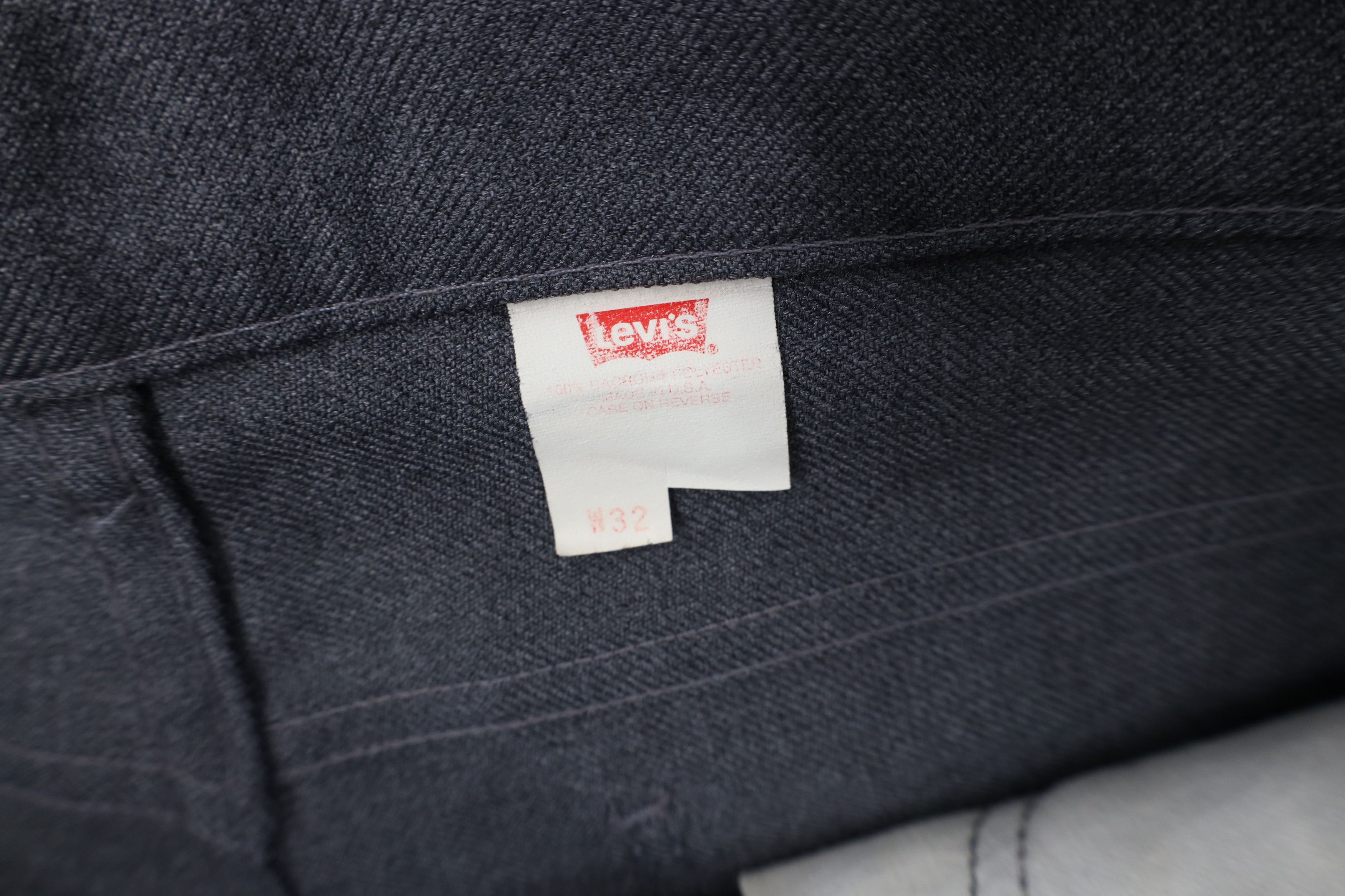Levi's Vintage 90s Levis Wide Leg Chino Pants Trousers Gray USA Size US 32 / EU 48 - 6 Thumbnail