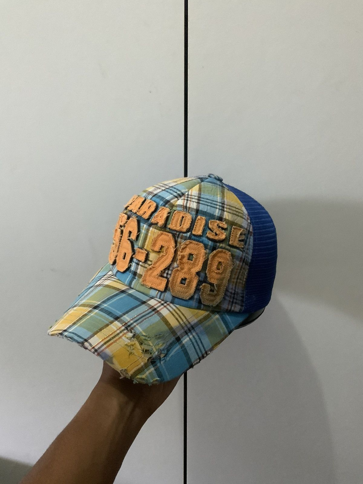 Japanese Brand Paradise 56-289 Distressed Trucker Hat Cap Size ONE SIZE - 2 Thumbnail