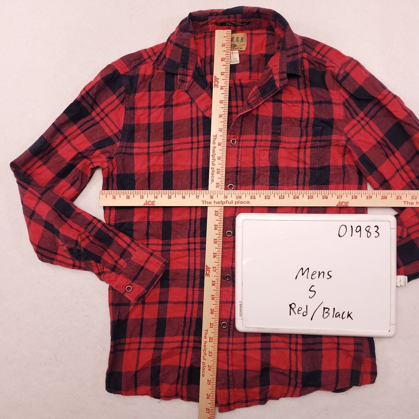 21 Men 21 Men Madras Flannel Button Up Shirt Mens Size S Red Black Size US S / EU 44-46 / 1 - 7 Thumbnail