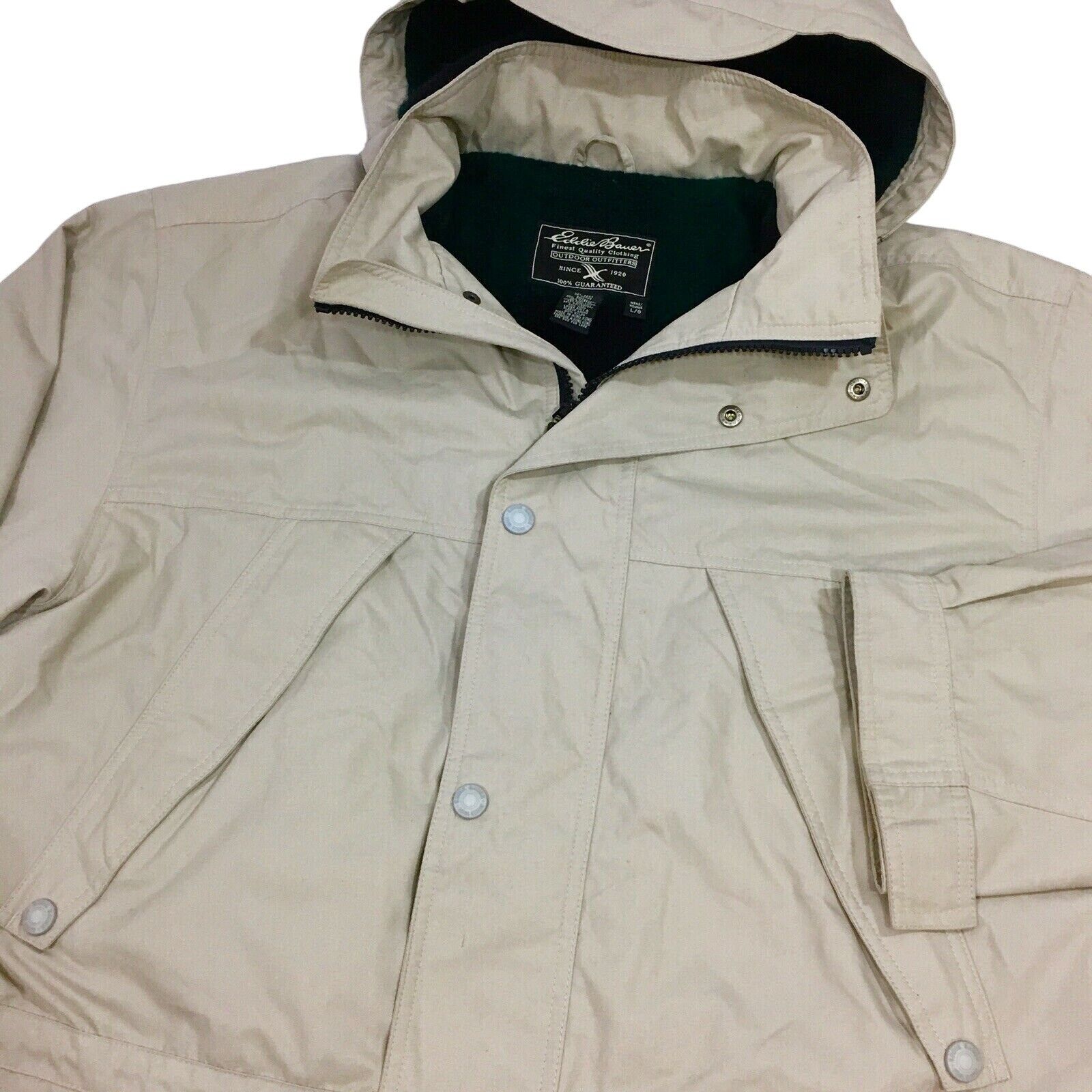 Eddie Bauer Vtg Eddie Bauer Beige WOOL Lined MOUNTAIN PARKA Jacket Size US L / EU 52-54 / 3 - 3 Thumbnail