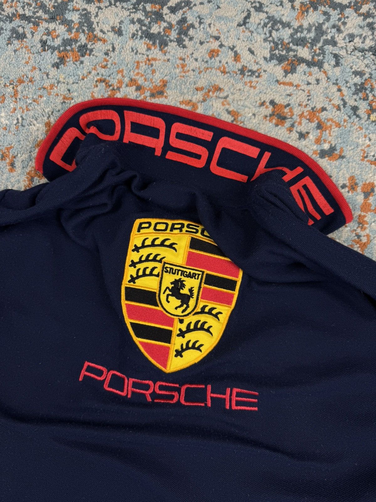 Porsche Design Vintage 90s Porsche embroidered logo polo tee racing Size US M / EU 48-50 / 2 - 10 Thumbnail