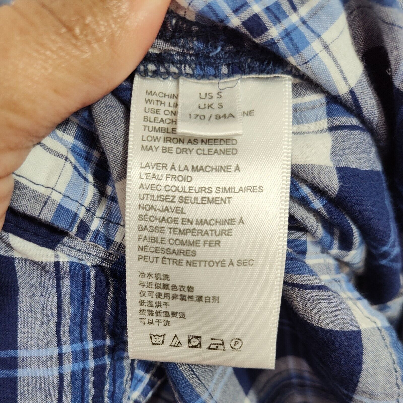Bdg BDG Button Up Shirt Men Size S Blue White Plaid Flap Pockets Size US S / EU 44-46 / 1 - 6 Thumbnail