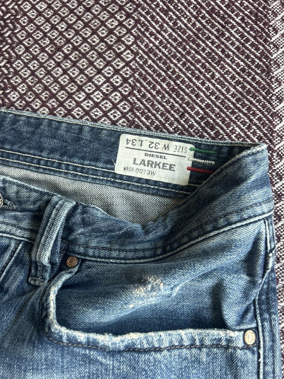 Vintage Vintage Diesel Larkee Denim Shorts Faded Japanese Size 32x34 Size US 32 / EU 48 - 10 Thumbnail